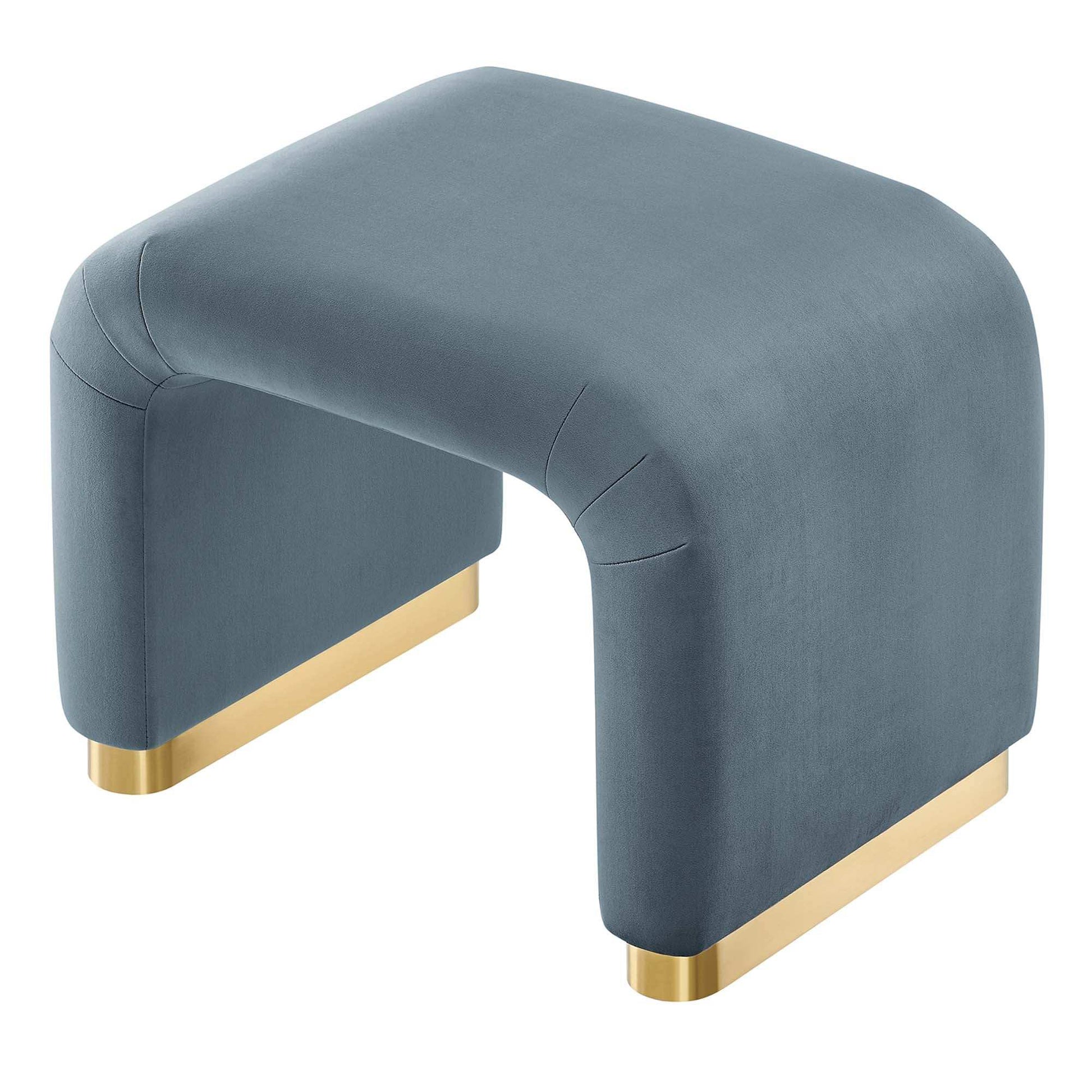 Koda Performance Velvet Waterfall Stool by Modway - Best Buy Furniture