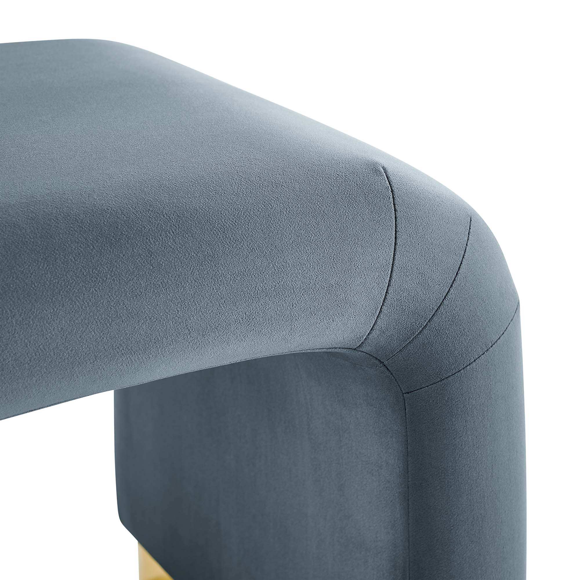 Koda Performance Velvet Waterfall Stool by Modway - Best Buy Furniture