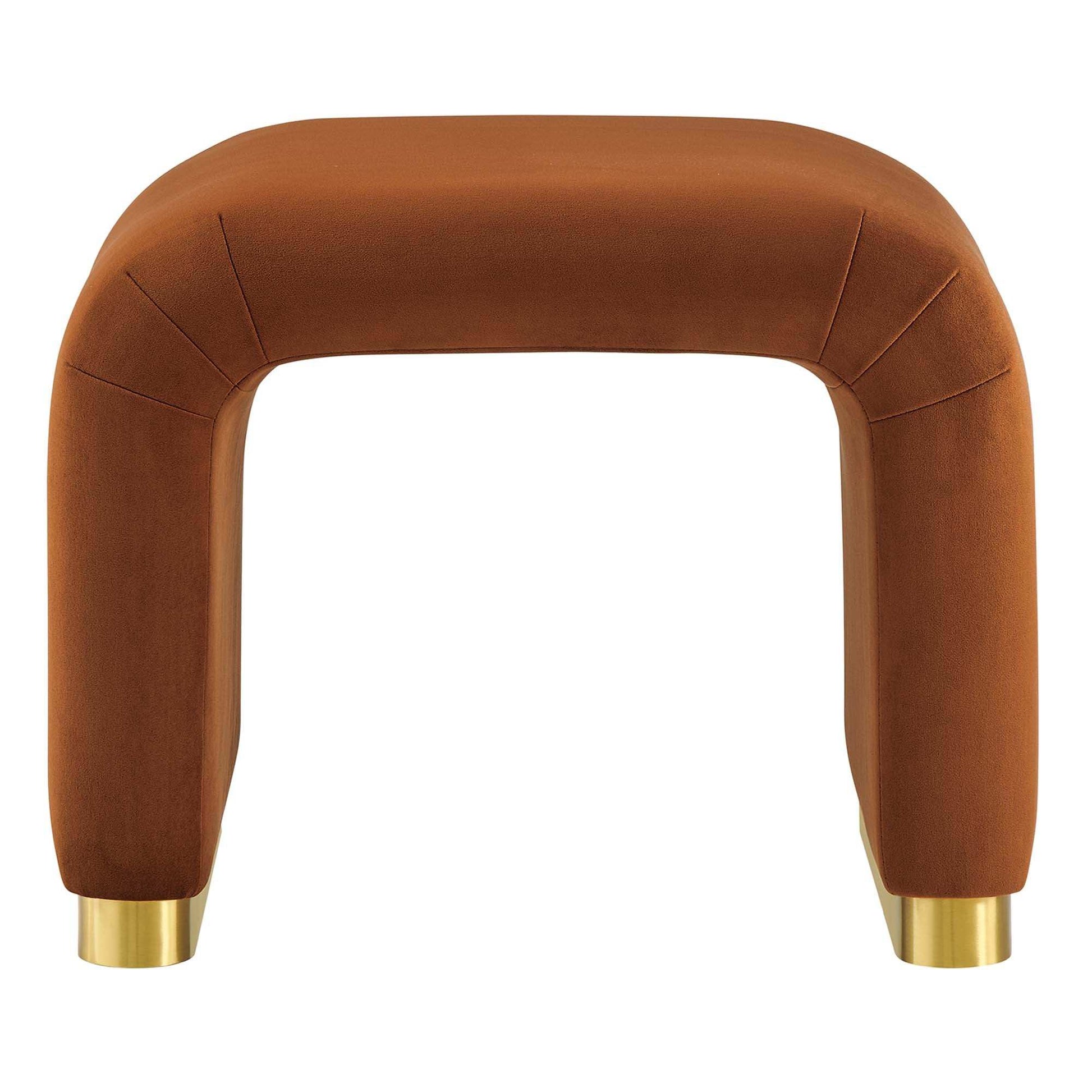 Koda Performance Velvet Waterfall Stool by Modway - Best Buy Furniture
