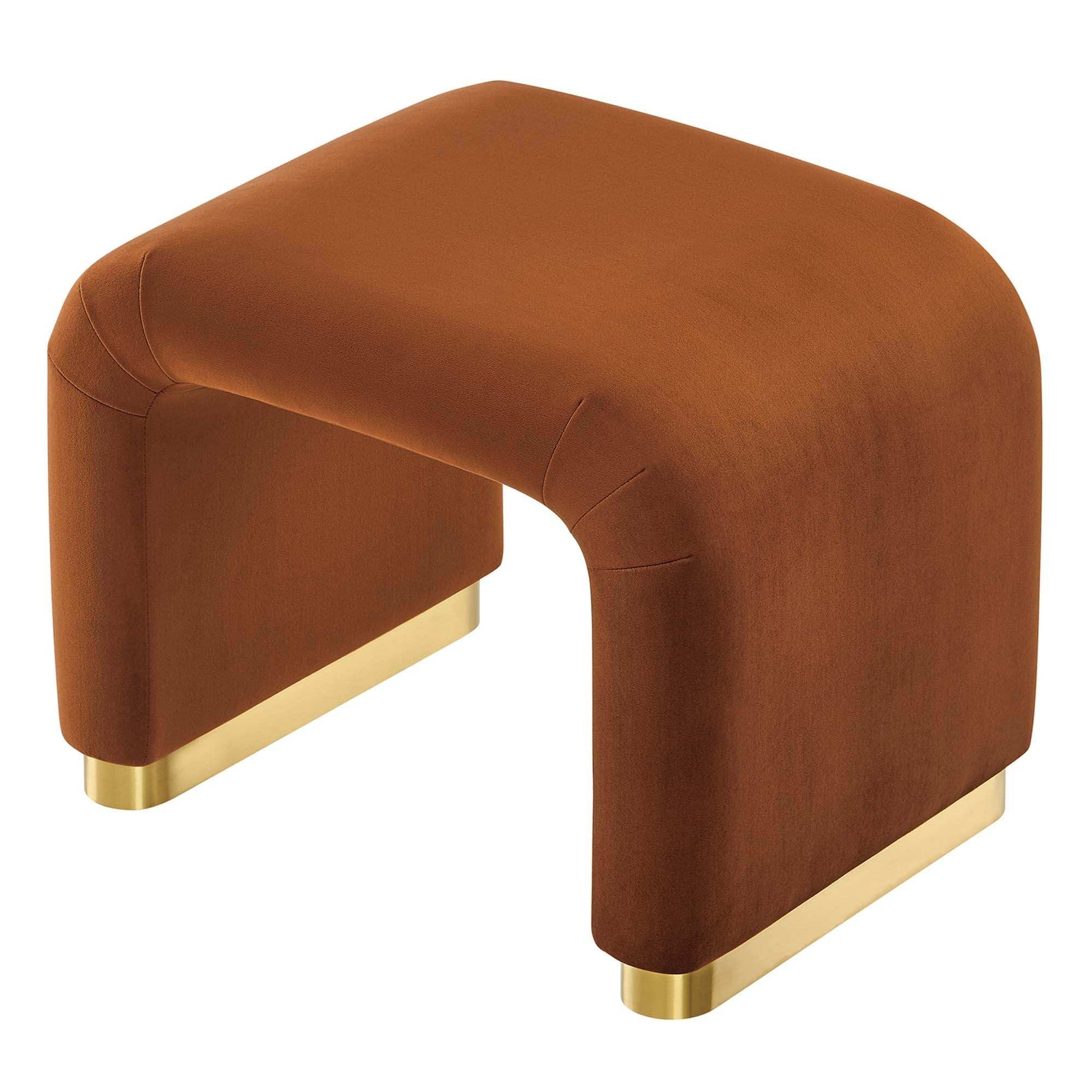 Koda Performance Velvet Waterfall Stool by Modway - Best Buy Furniture
