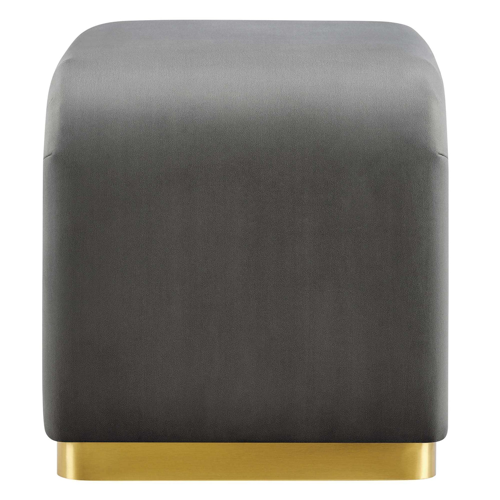 Koda Performance Velvet Waterfall Stool by Modway - Best Buy Furniture