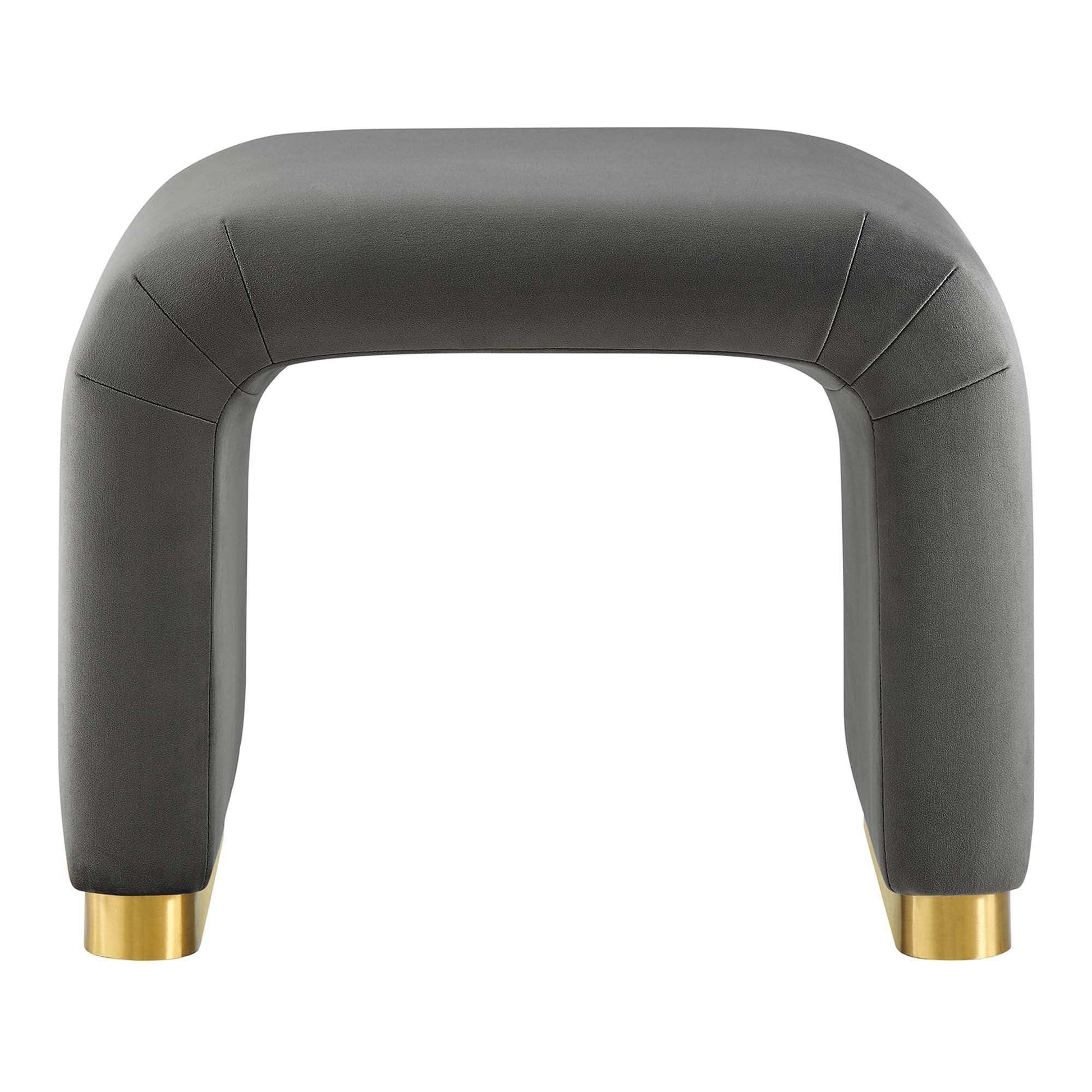 Koda Performance Velvet Waterfall Stool by Modway - Best Buy Furniture