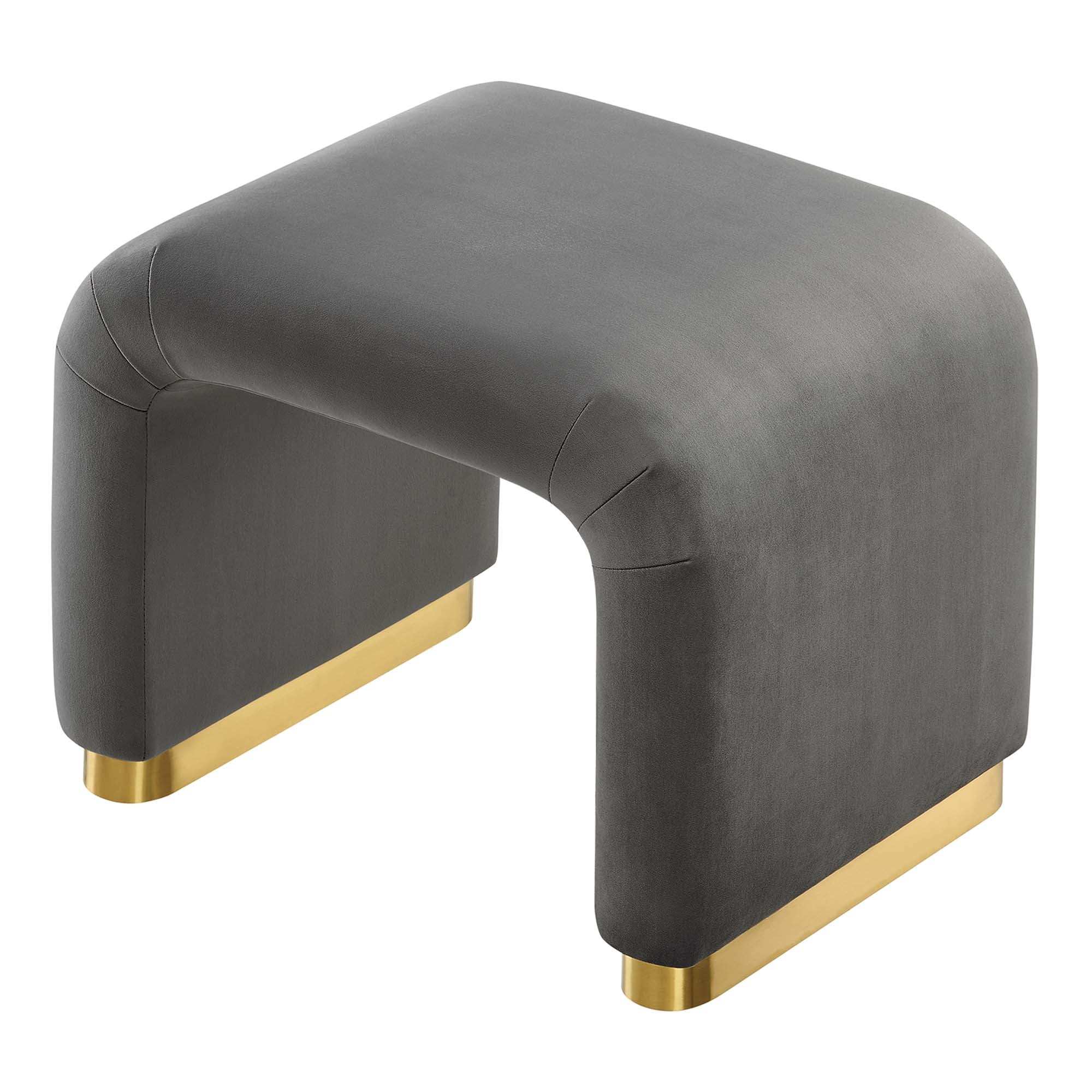Koda Performance Velvet Waterfall Stool by Modway - Best Buy Furniture
