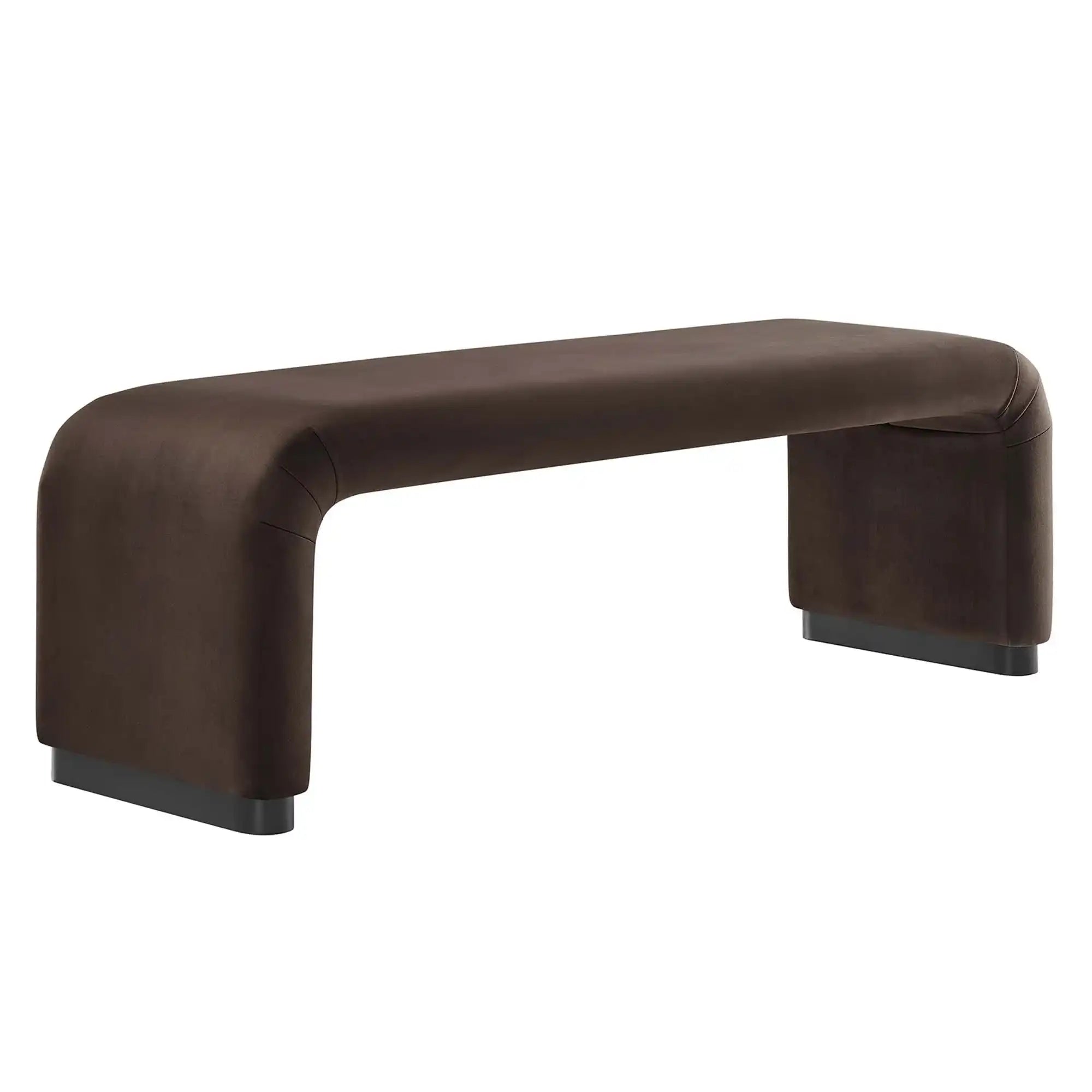 Koda Performance Velvet Waterfall Long Bench by Modway - Best Buy Furniture