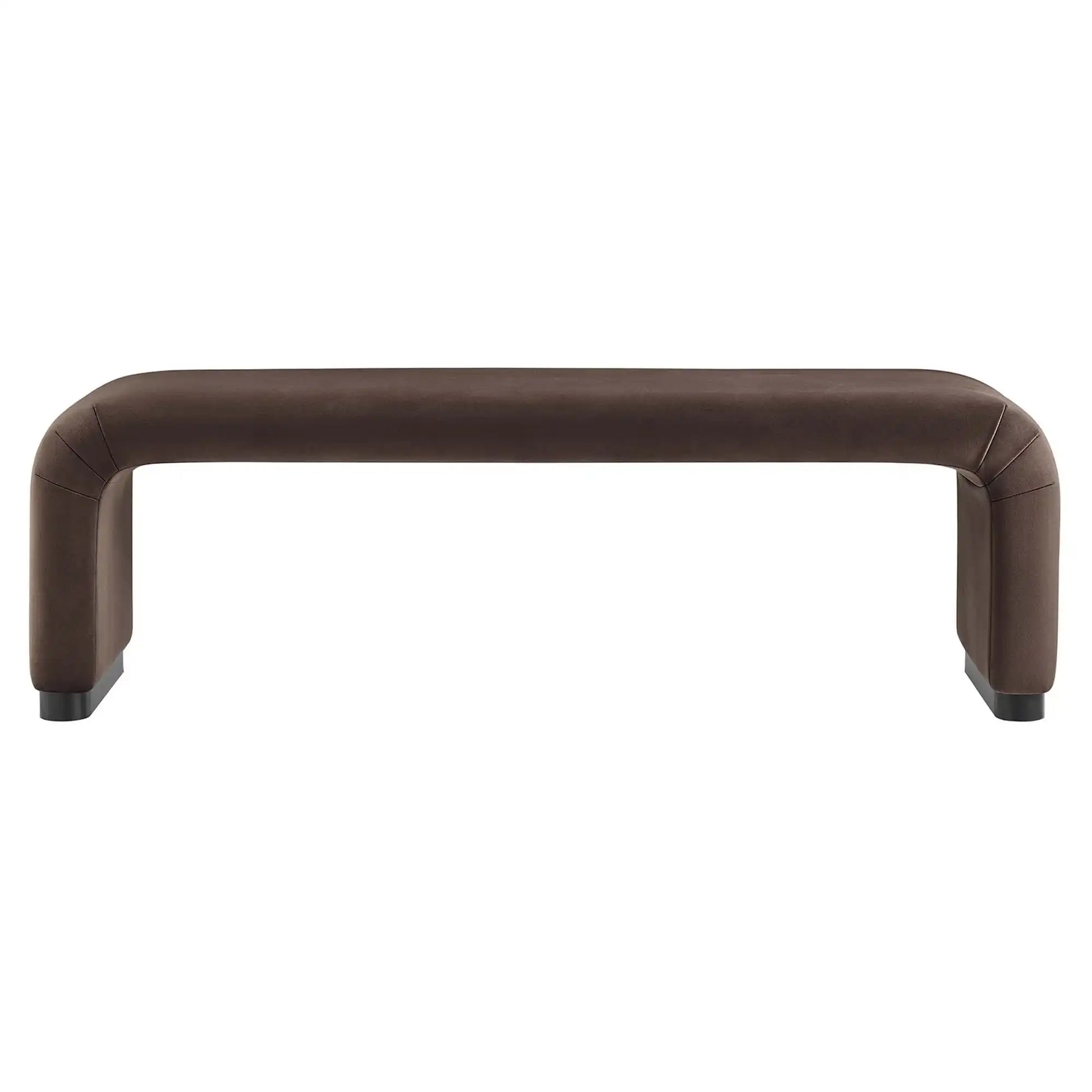 Koda Performance Velvet Waterfall Long Bench by Modway - Best Buy Furniture