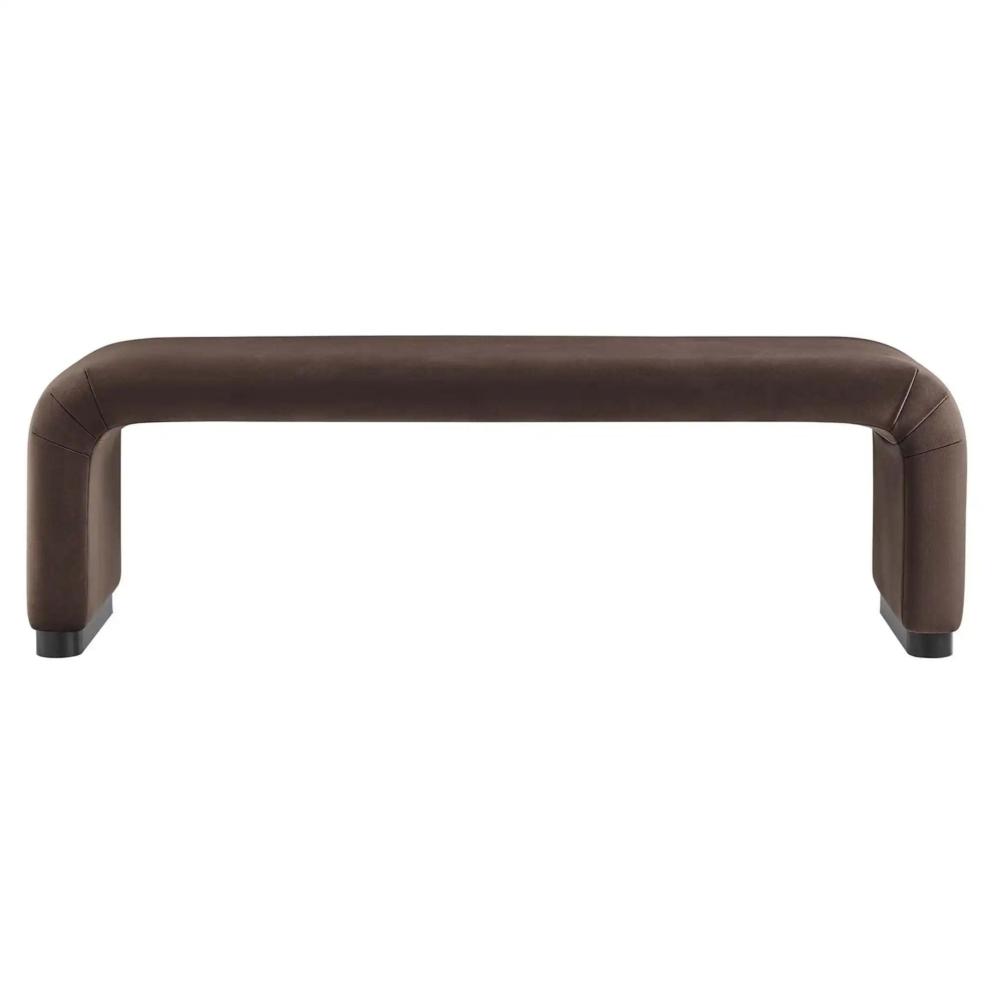 Koda Performance Velvet Waterfall Long Bench by Modway - Best Buy Furniture