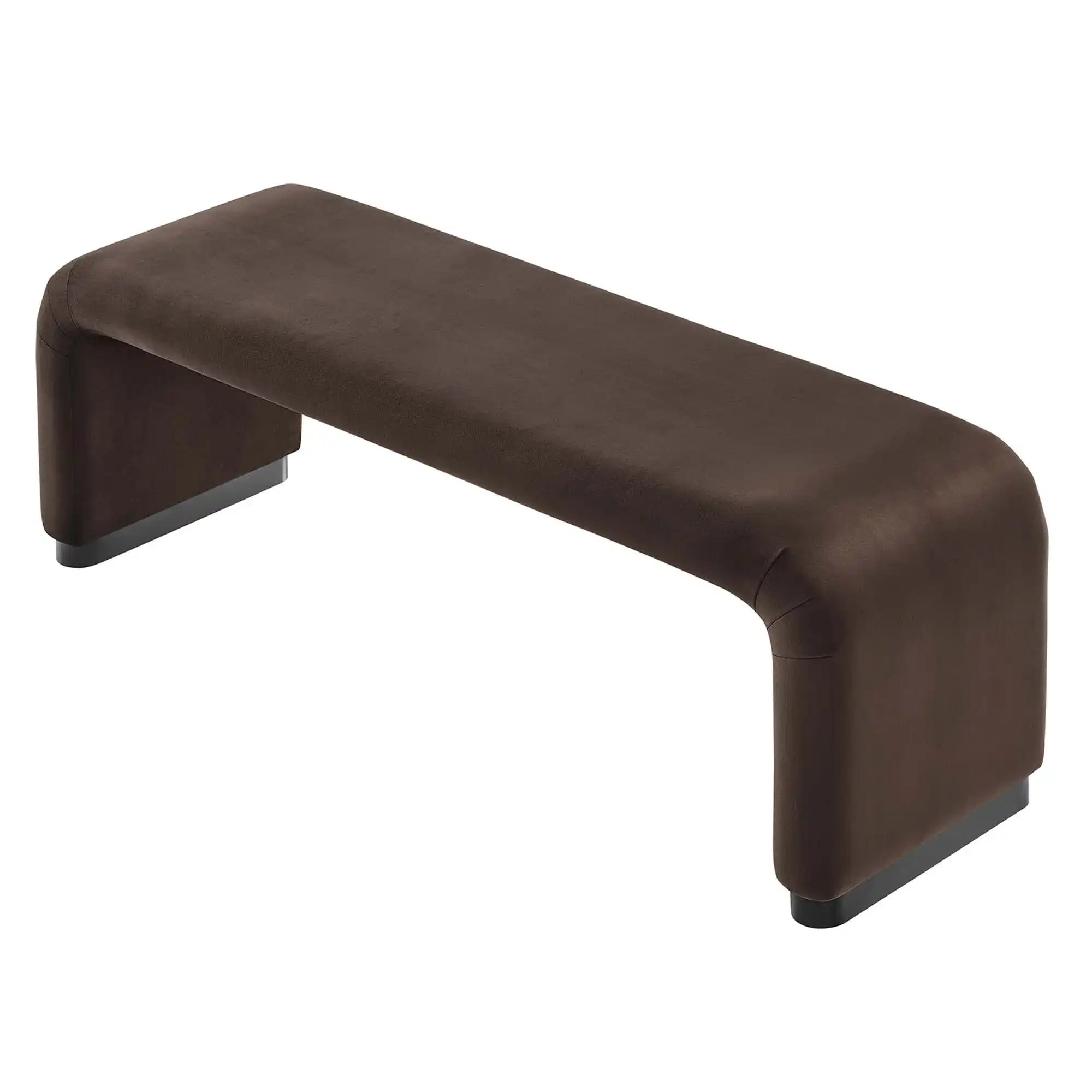 Koda Performance Velvet Waterfall Long Bench by Modway - Best Buy Furniture