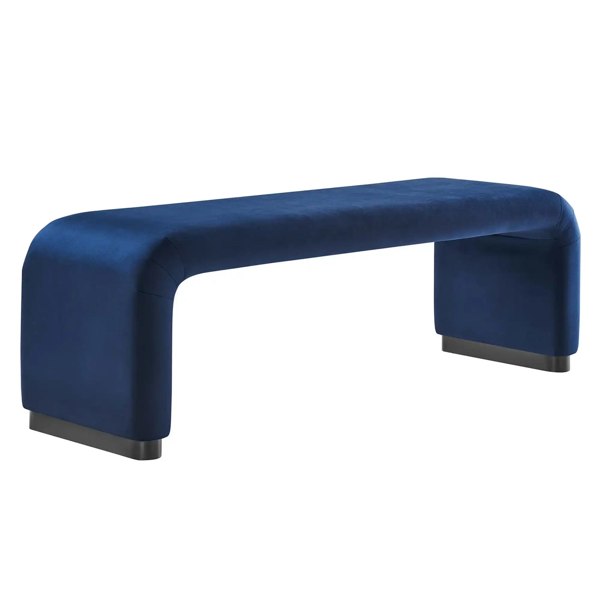 Koda Performance Velvet Waterfall Long Bench by Modway - Best Buy Furniture