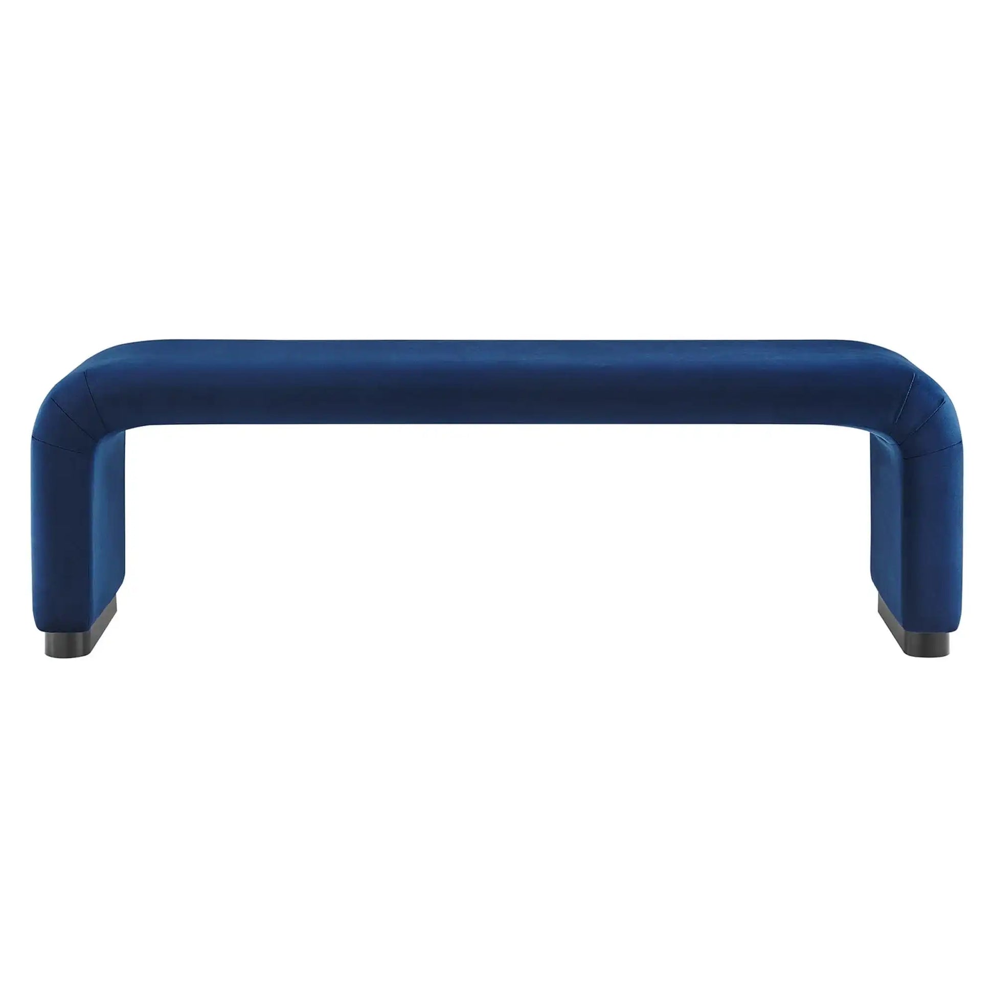 Koda Performance Velvet Waterfall Long Bench by Modway - Best Buy Furniture