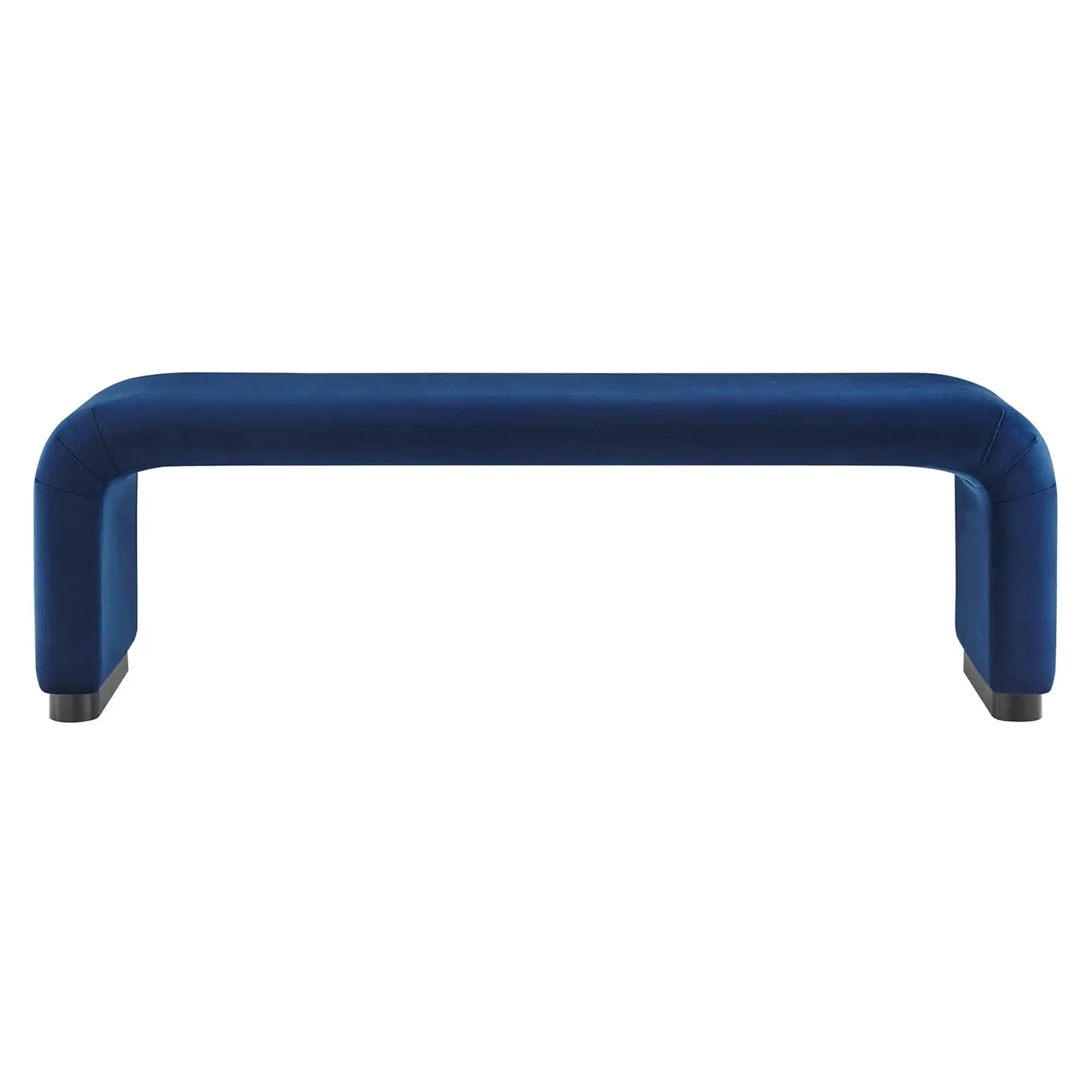 Koda Performance Velvet Waterfall Long Bench by Modway - Best Buy Furniture
