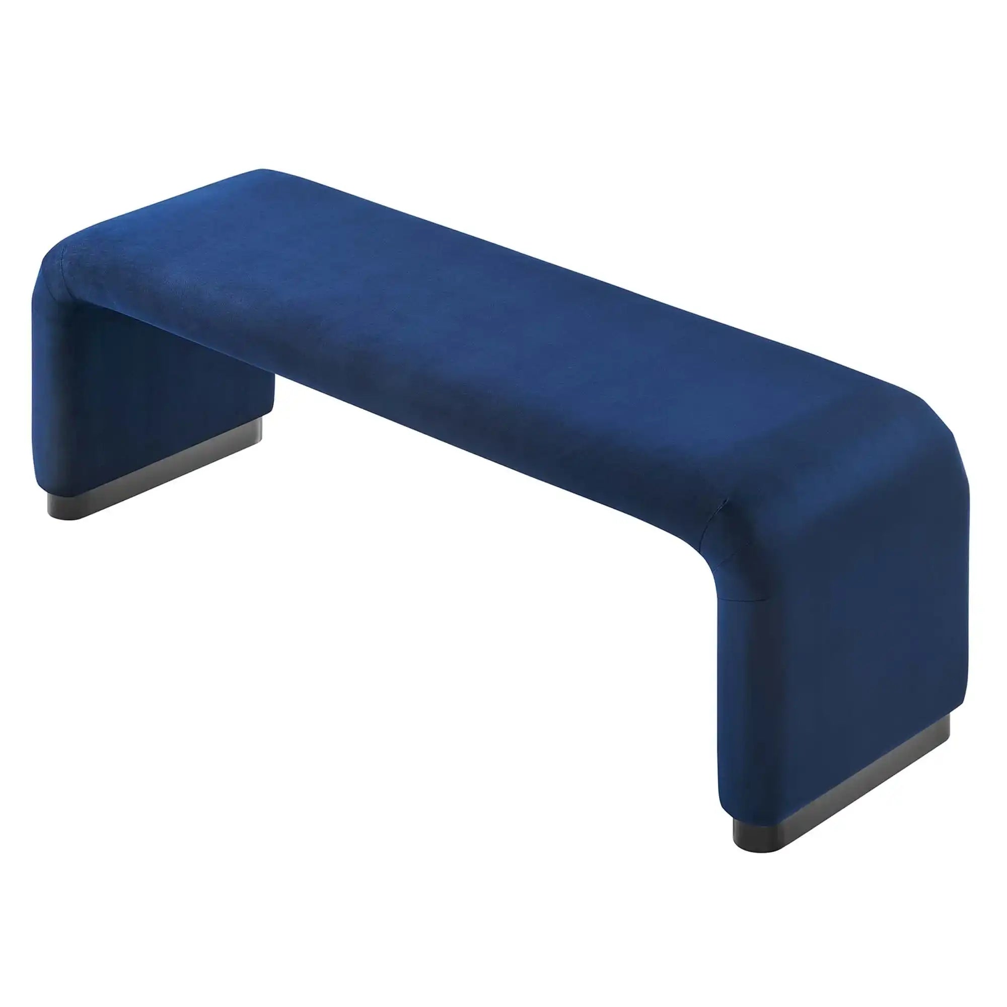 Koda Performance Velvet Waterfall Long Bench by Modway - Best Buy Furniture