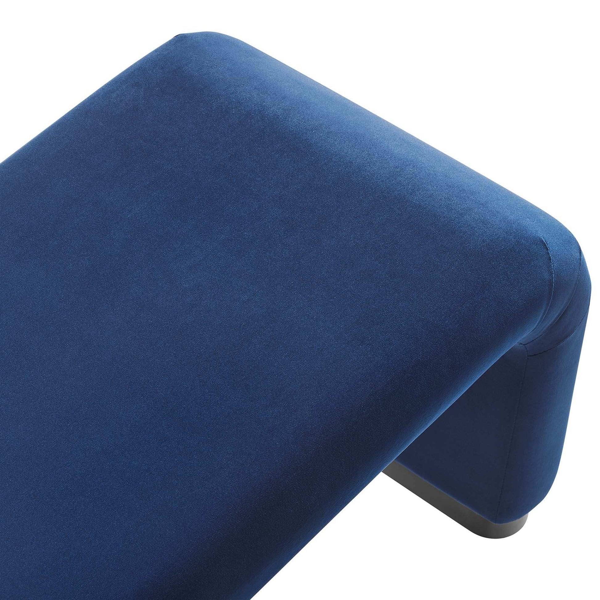 Koda Performance Velvet Waterfall Long Bench by Modway - Best Buy Furniture
