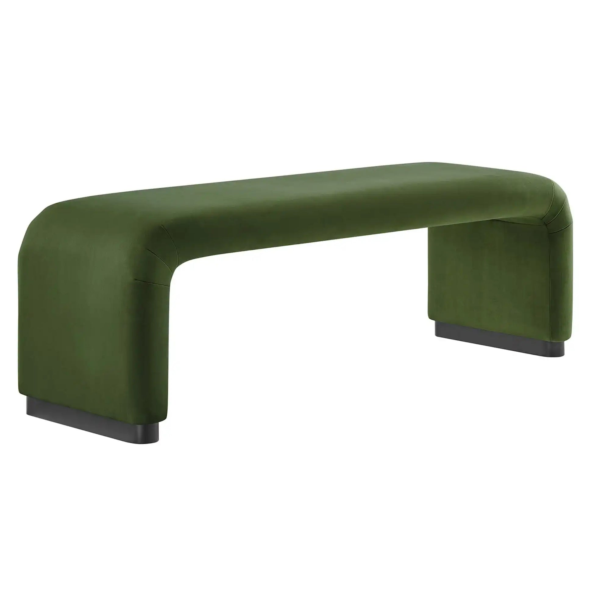 Koda Performance Velvet Waterfall Long Bench by Modway - Best Buy Furniture