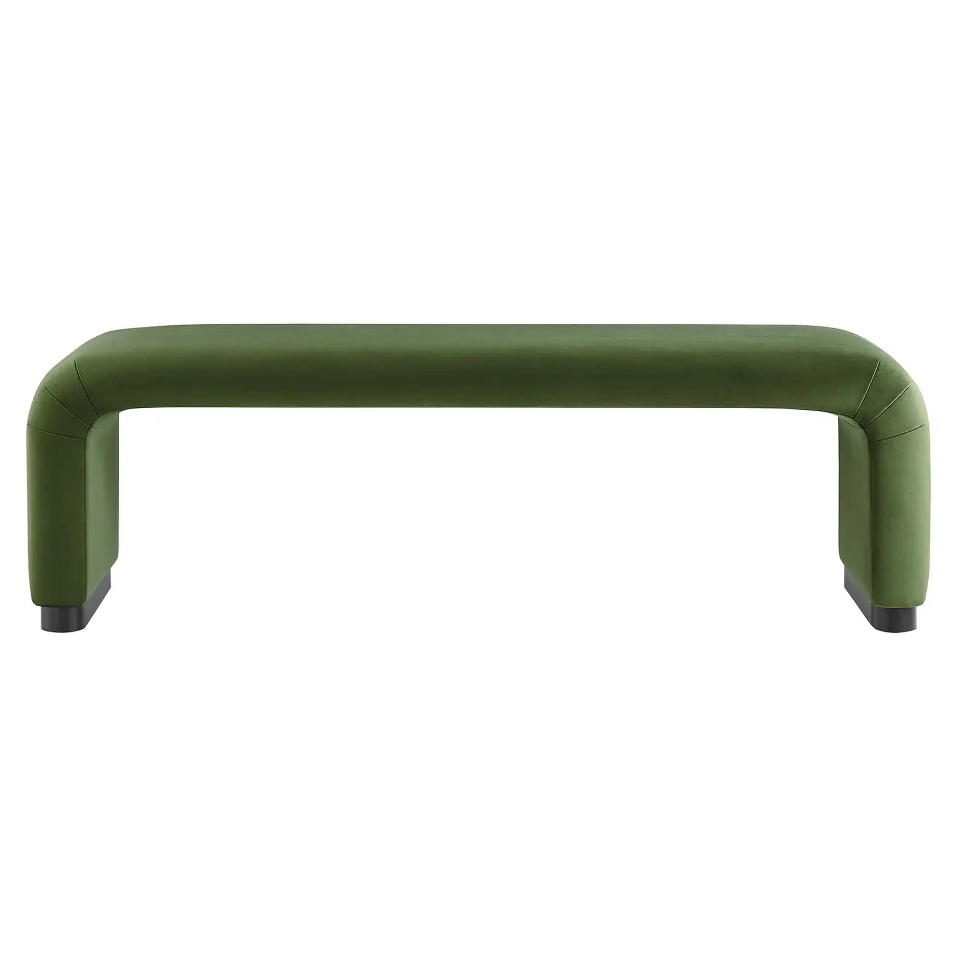 Koda Performance Velvet Waterfall Long Bench by Modway - Best Buy Furniture