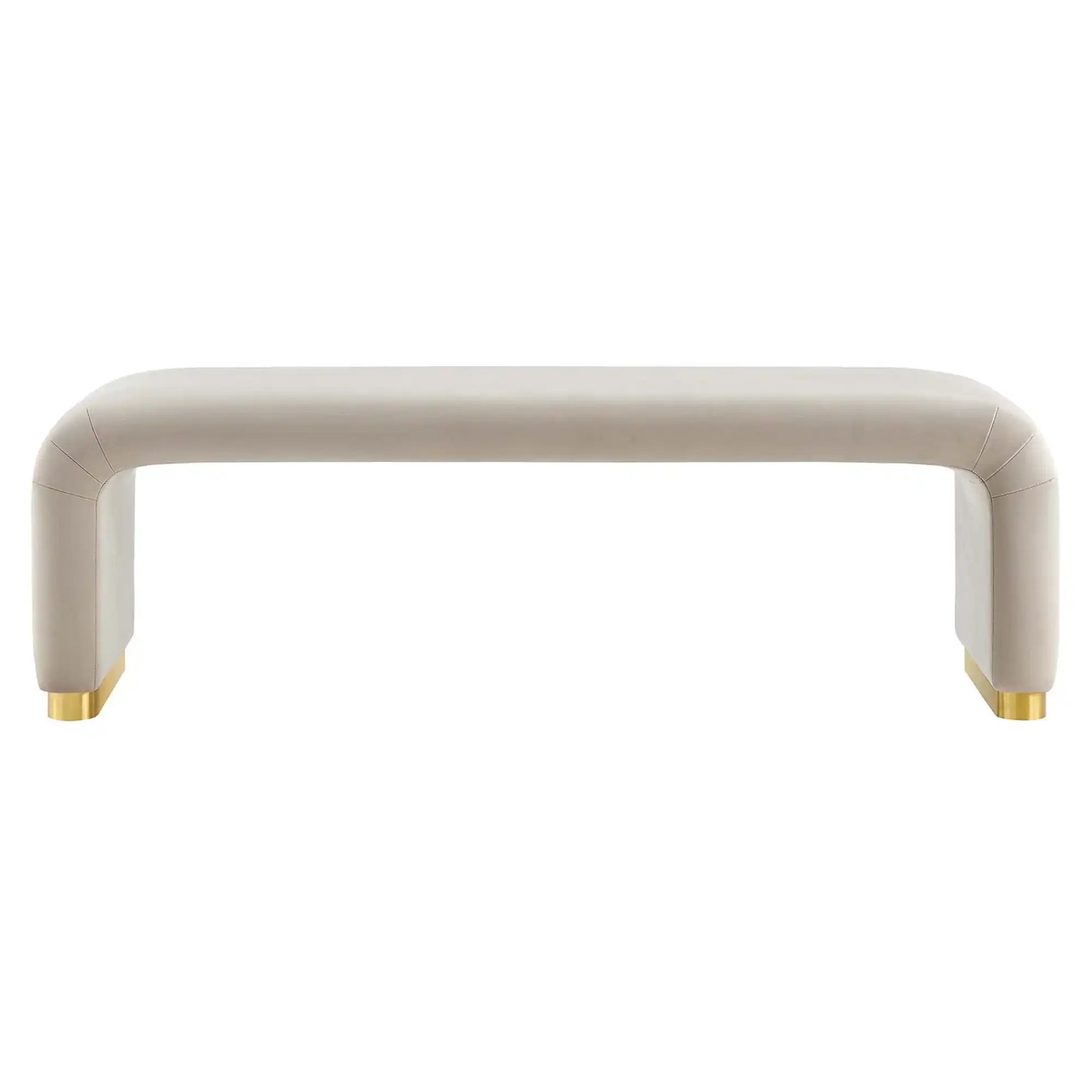 Koda Performance Velvet Waterfall Long Bench by Modway - Best Buy Furniture