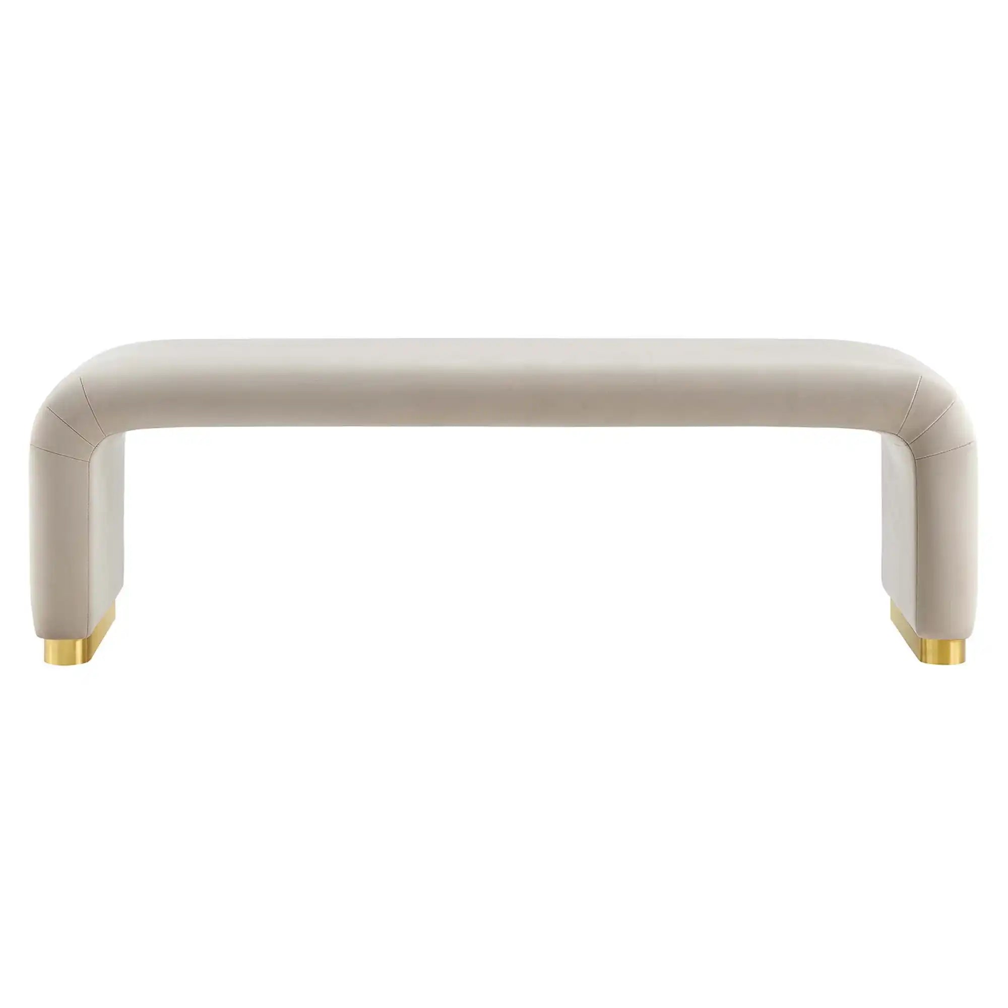 Koda Performance Velvet Waterfall Long Bench by Modway - Best Buy Furniture