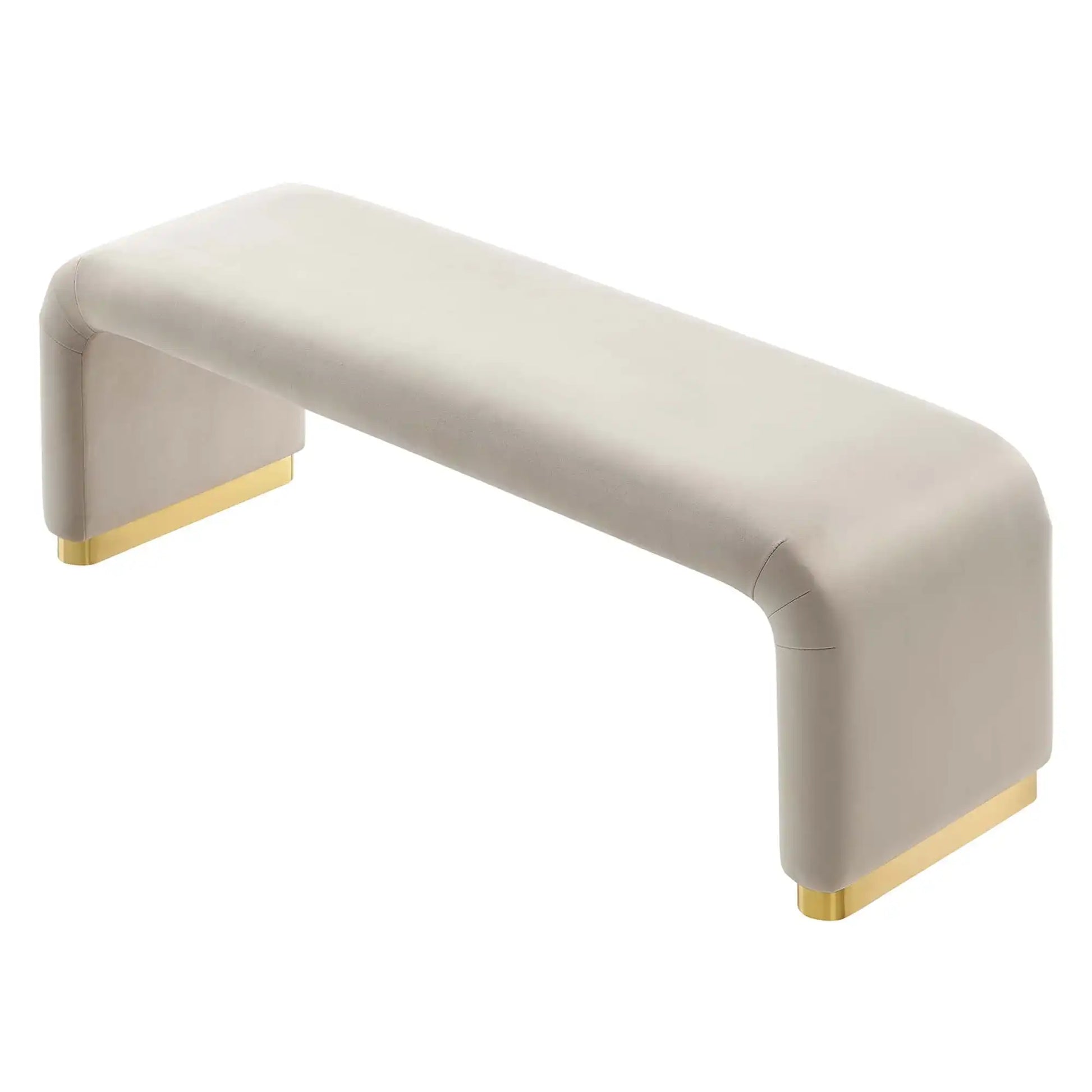 Koda Performance Velvet Waterfall Long Bench by Modway - Best Buy Furniture