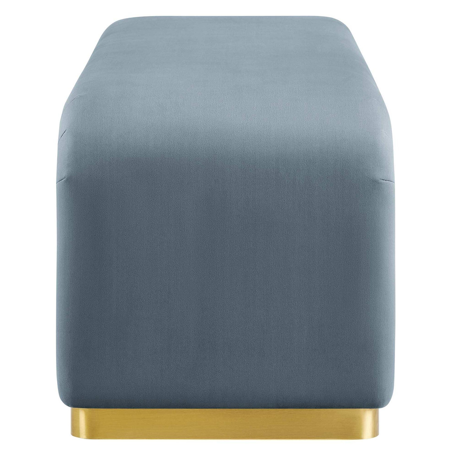 Koda Performance Velvet Waterfall Long Bench by Modway - Best Buy Furniture