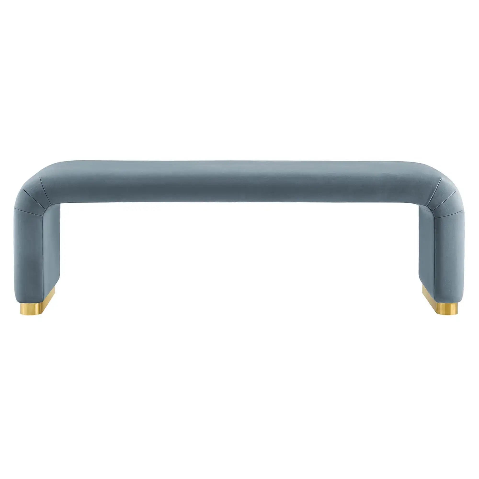 Koda Performance Velvet Waterfall Long Bench by Modway - Best Buy Furniture