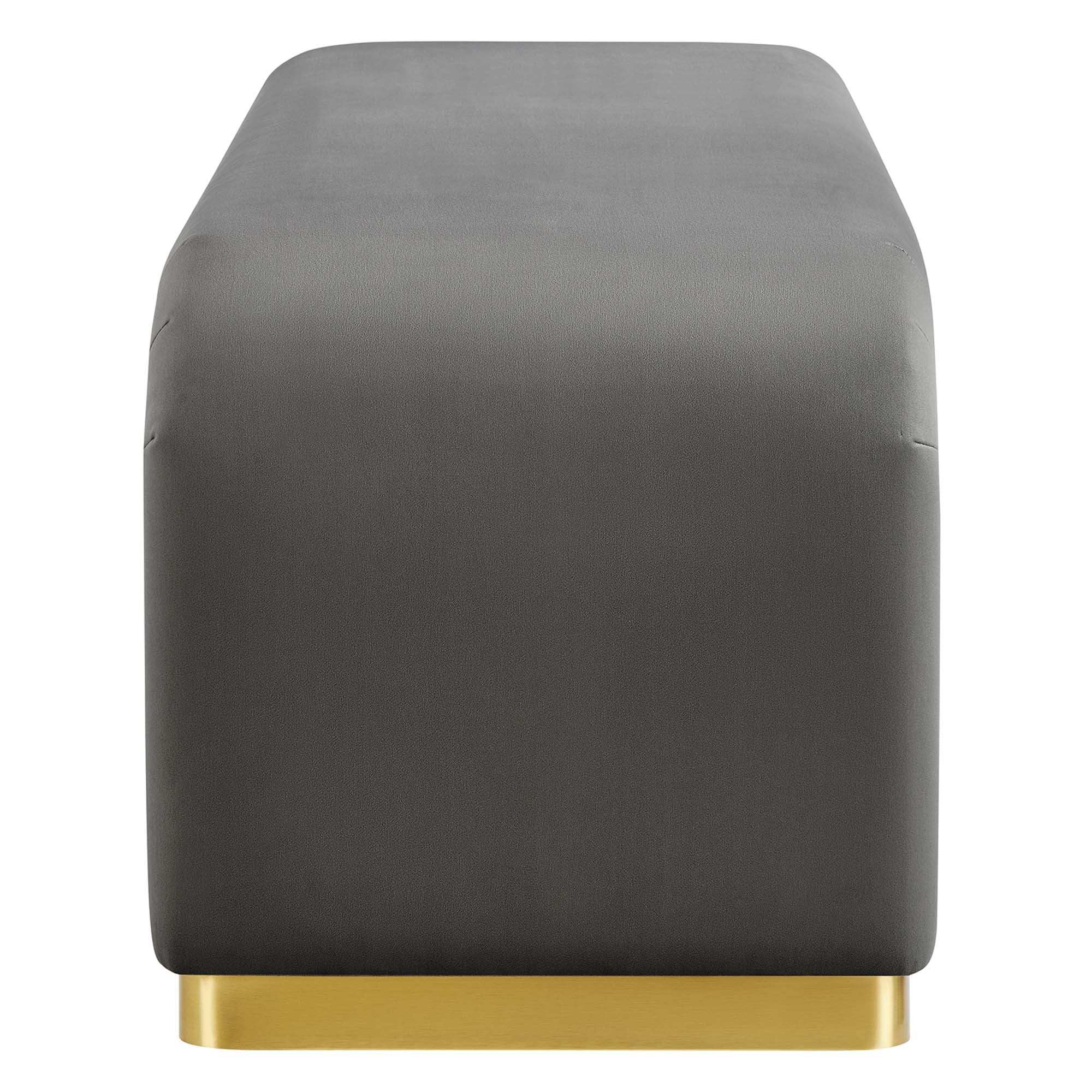 Koda Performance Velvet Waterfall Long Bench by Modway - Best Buy Furniture