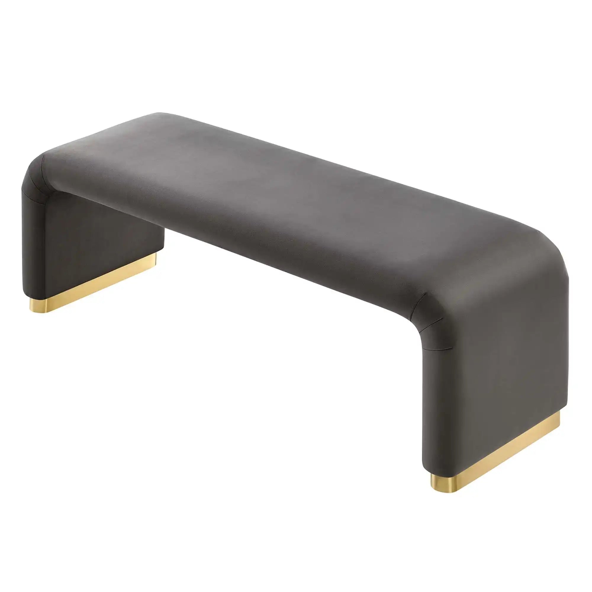 Koda Performance Velvet Waterfall Long Bench by Modway - Best Buy Furniture