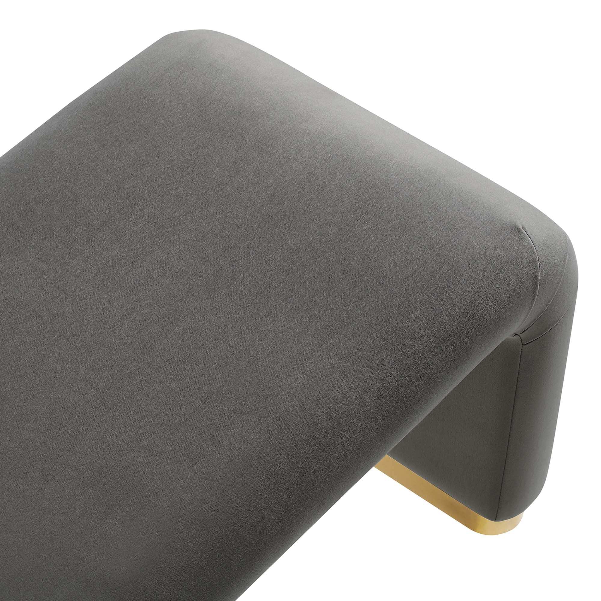 Koda Performance Velvet Waterfall Long Bench by Modway - Best Buy Furniture