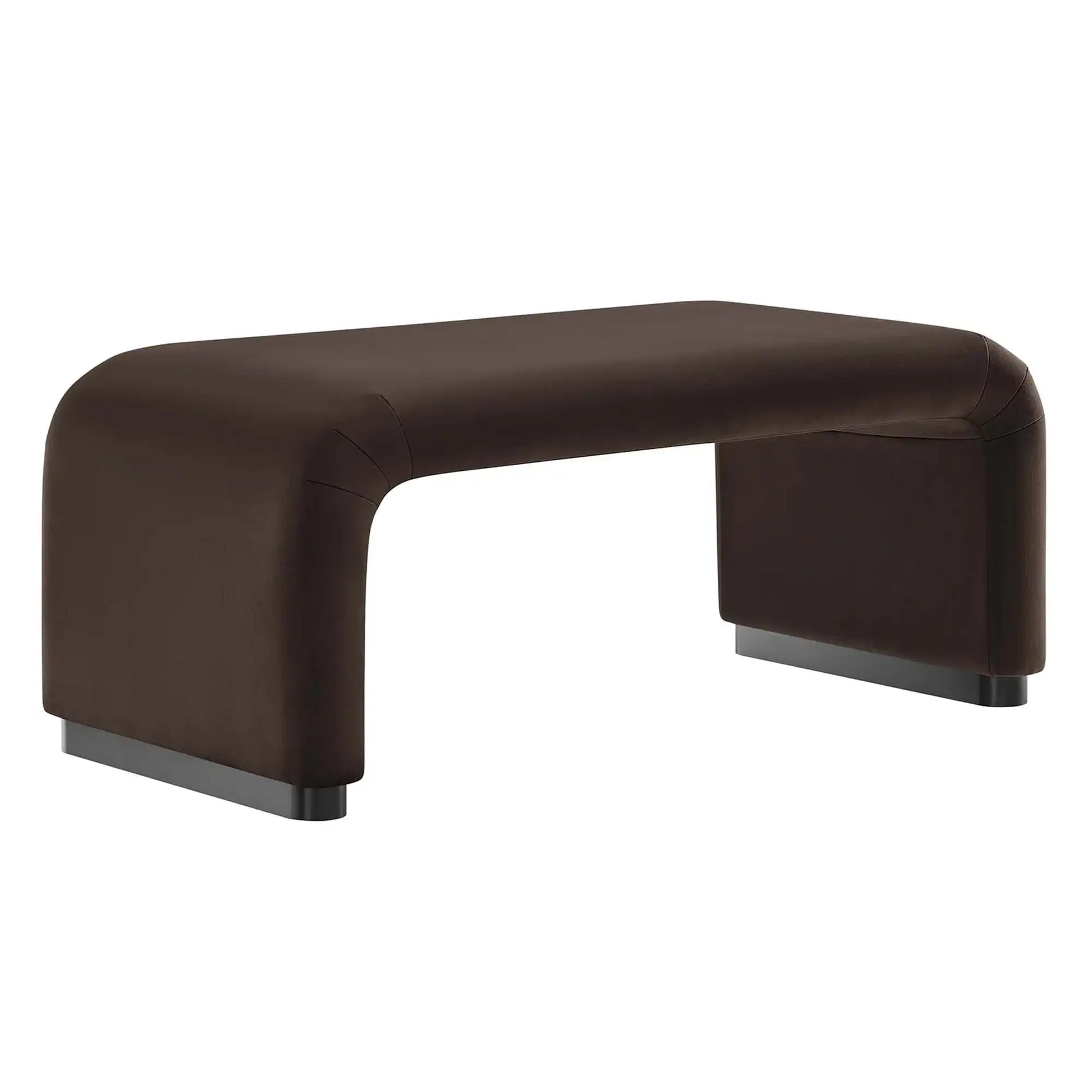 Koda Performance Velvet Waterfall Ottoman by Modway - Best Buy Furniture