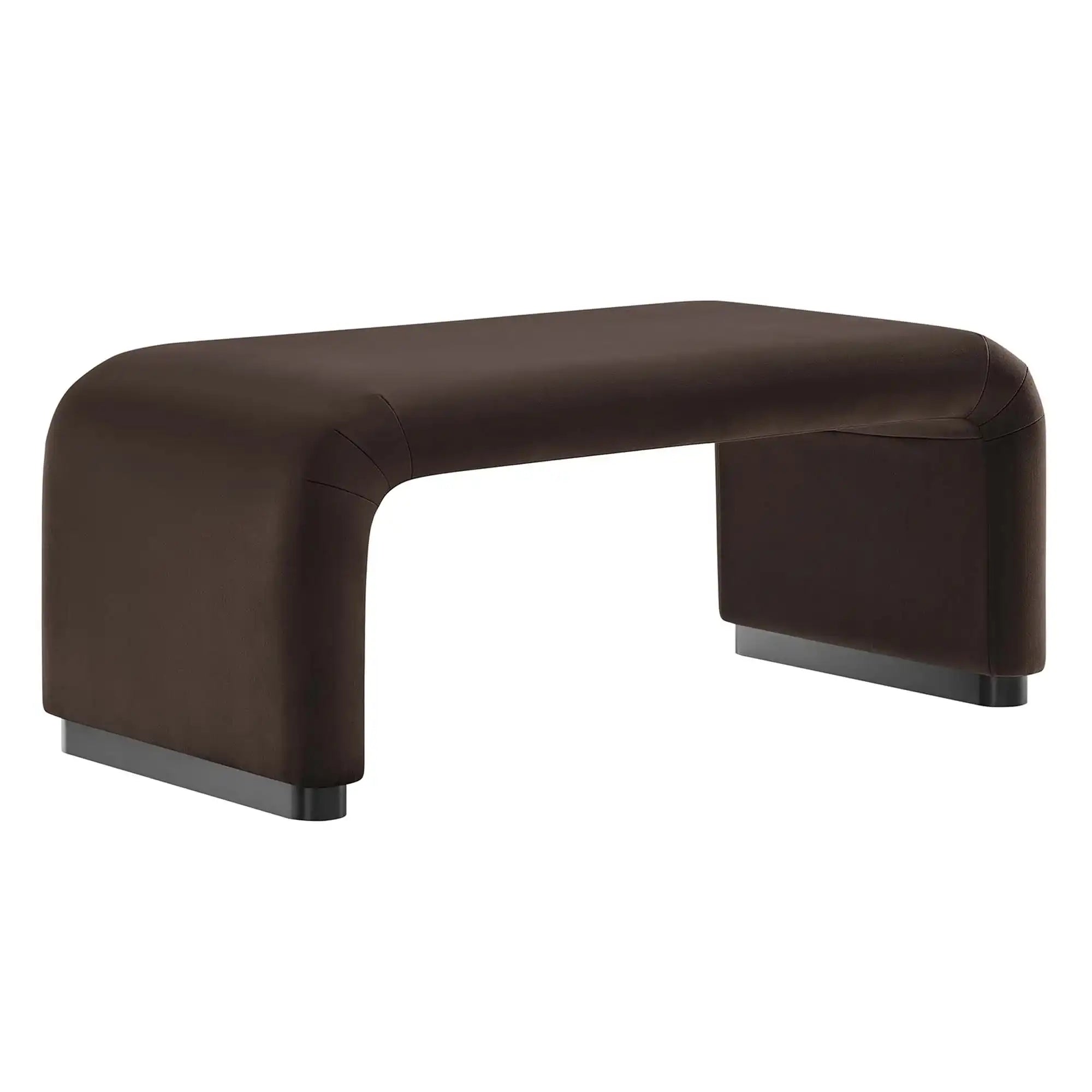 Koda Performance Velvet Waterfall Ottoman by Modway - Best Buy Furniture
