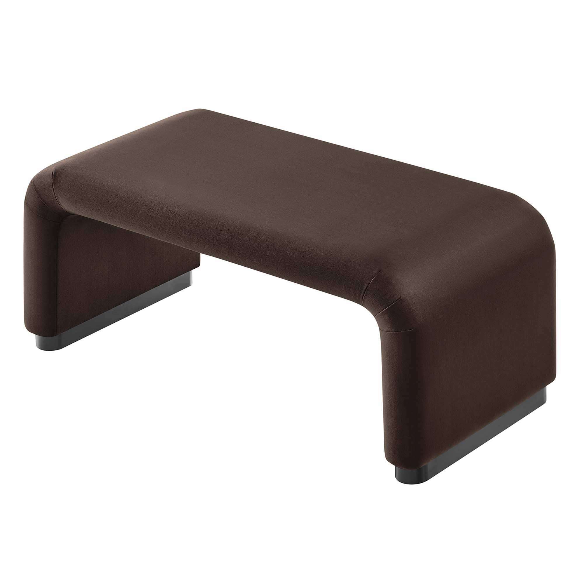Koda Performance Velvet Waterfall Ottoman by Modway - Best Buy Furniture