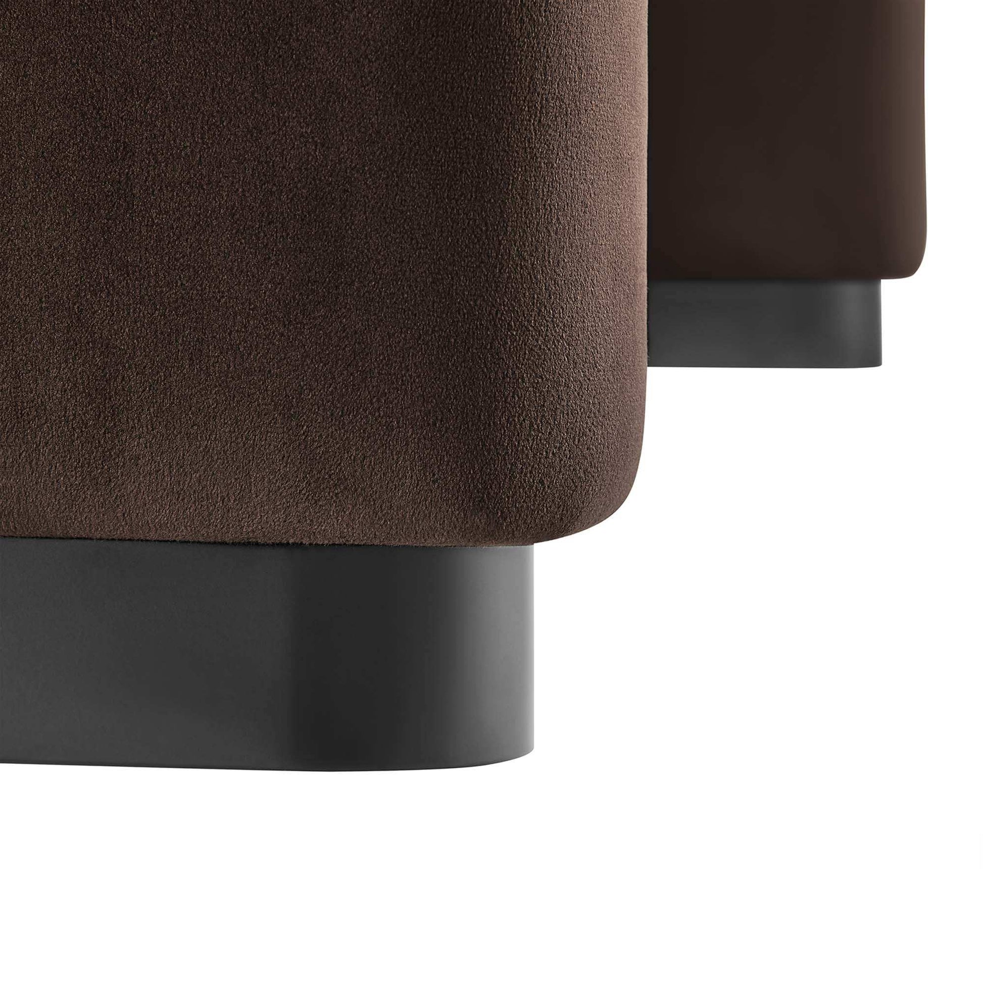 Koda Performance Velvet Waterfall Ottoman by Modway - Best Buy Furniture