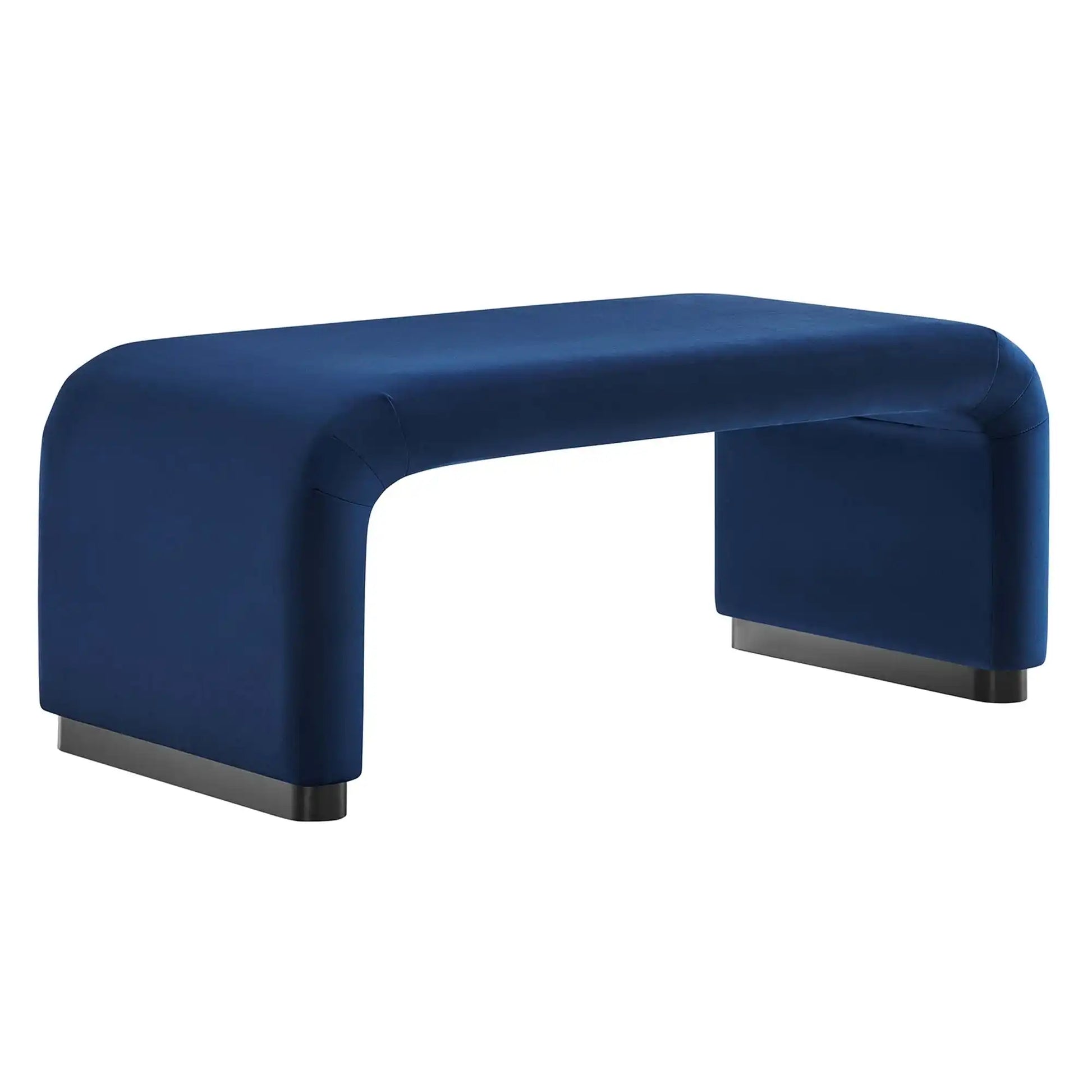 Koda Performance Velvet Waterfall Ottoman by Modway - Best Buy Furniture