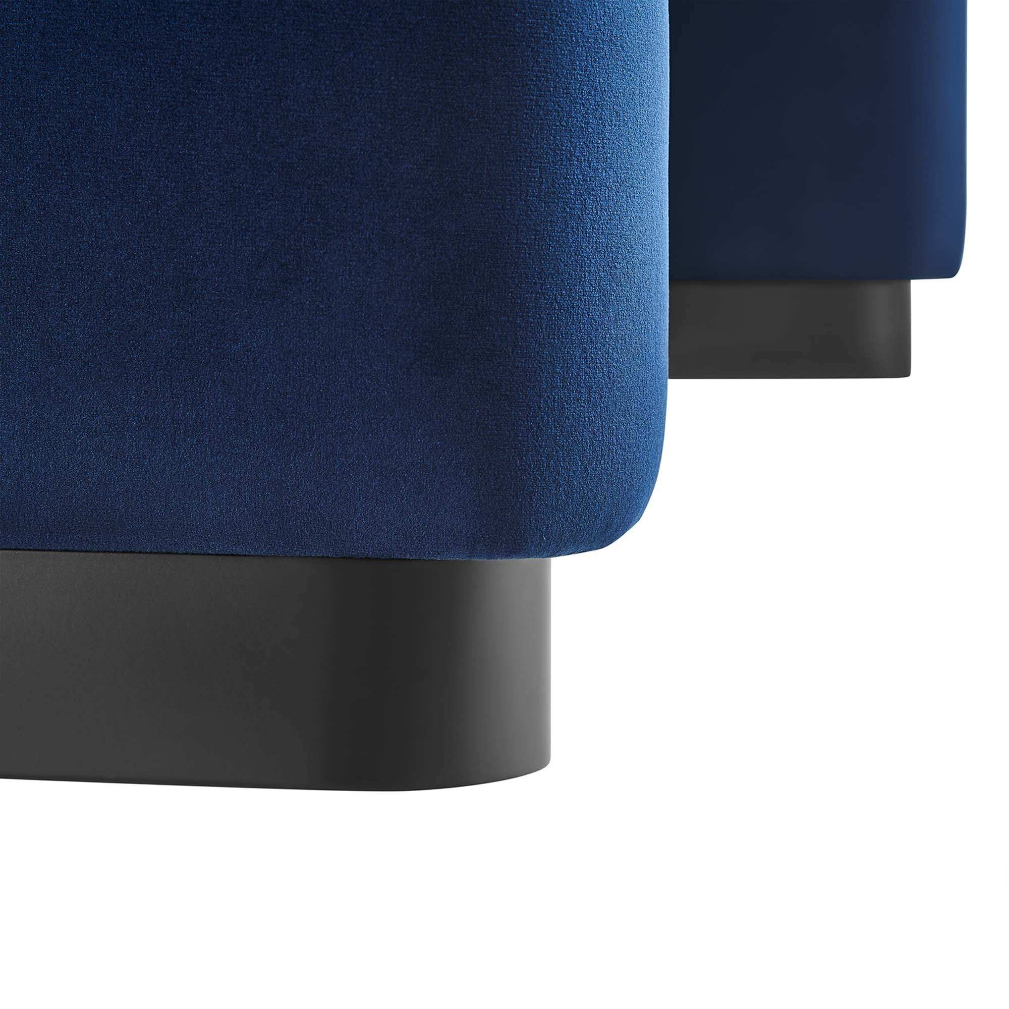Koda Performance Velvet Waterfall Ottoman by Modway - Best Buy Furniture