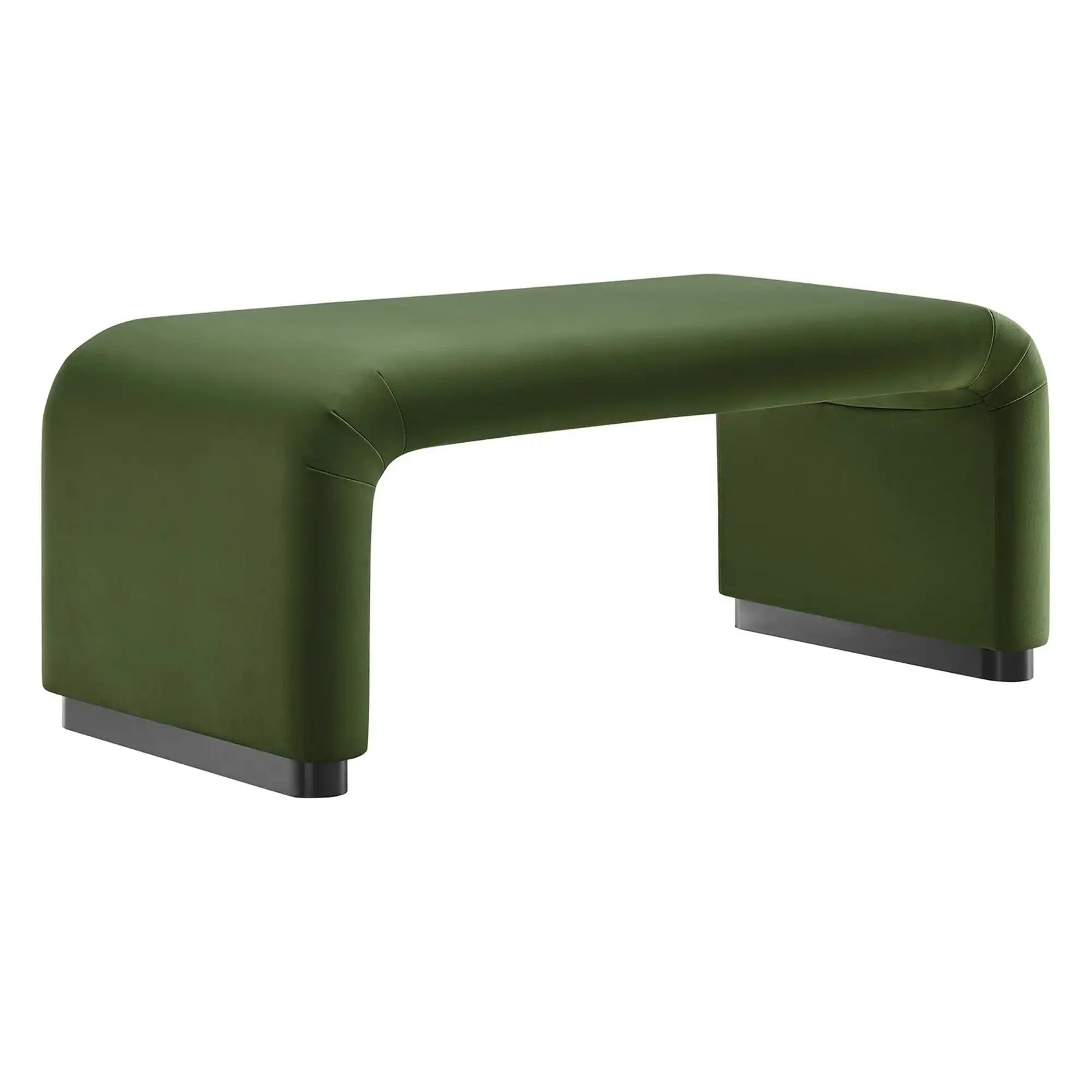 Koda Performance Velvet Waterfall Ottoman by Modway - Best Buy Furniture