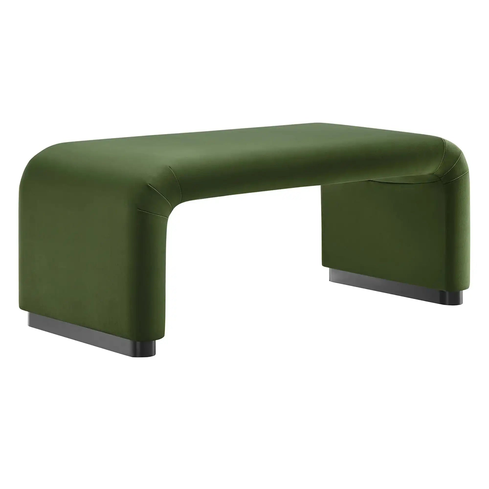 Koda Performance Velvet Waterfall Ottoman by Modway - Best Buy Furniture