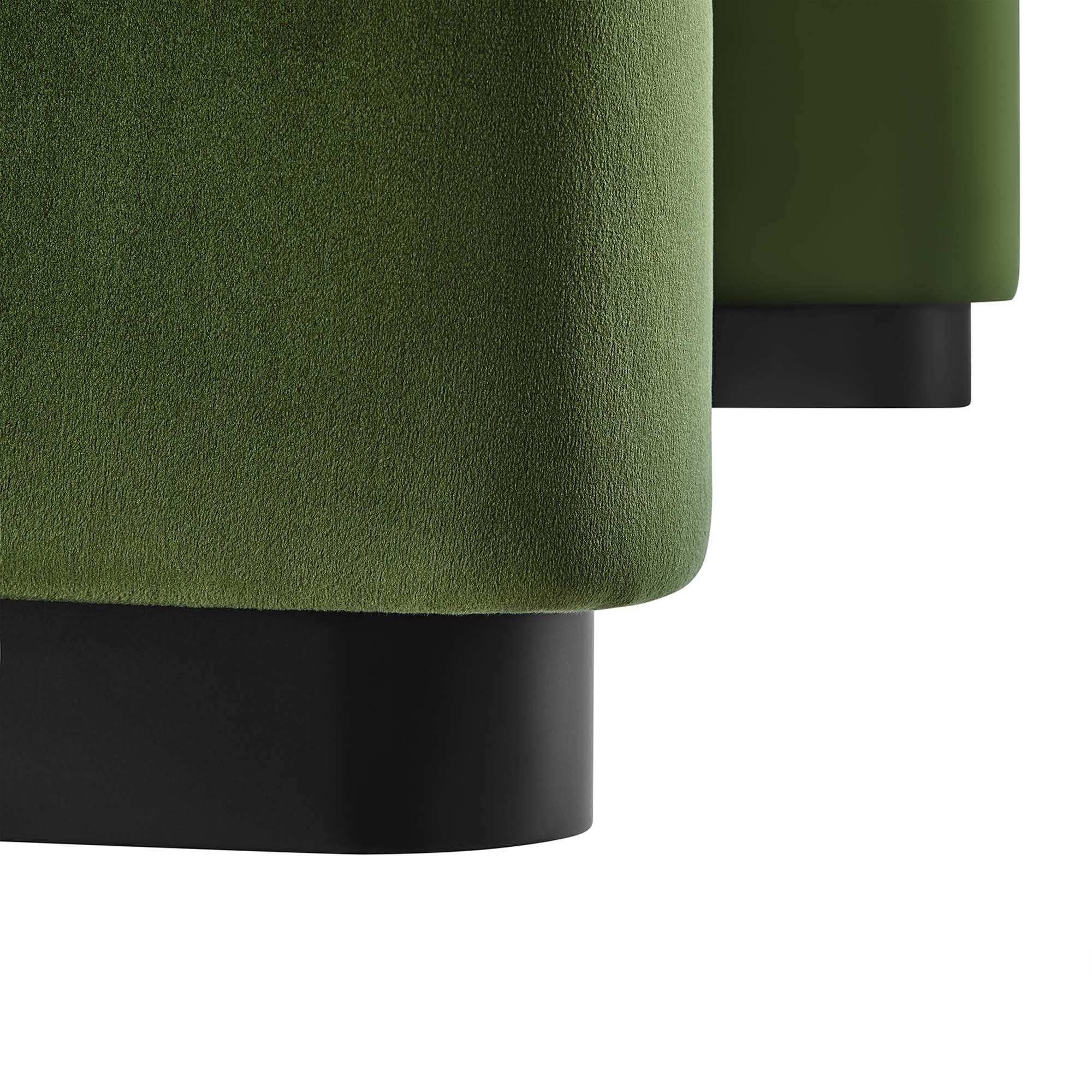 Koda Performance Velvet Waterfall Ottoman by Modway - Best Buy Furniture