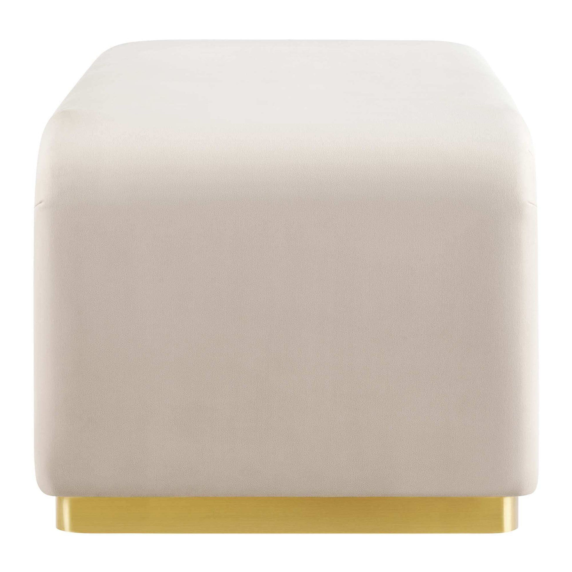 Koda Performance Velvet Waterfall Ottoman by Modway - Best Buy Furniture