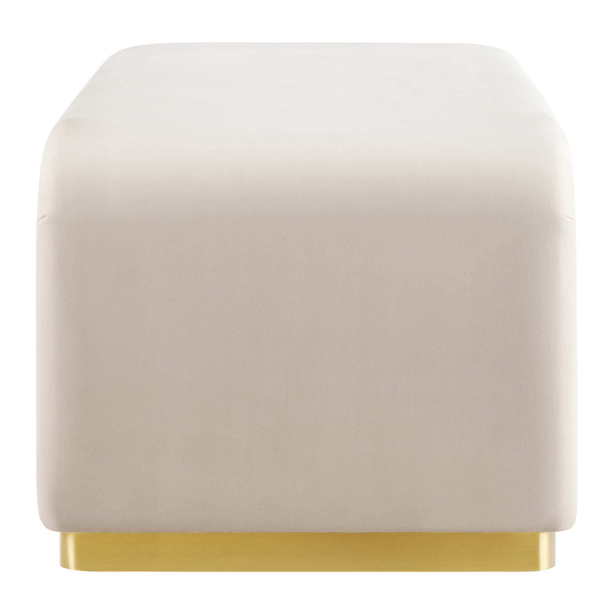 Koda Performance Velvet Waterfall Ottoman by Modway - Best Buy Furniture