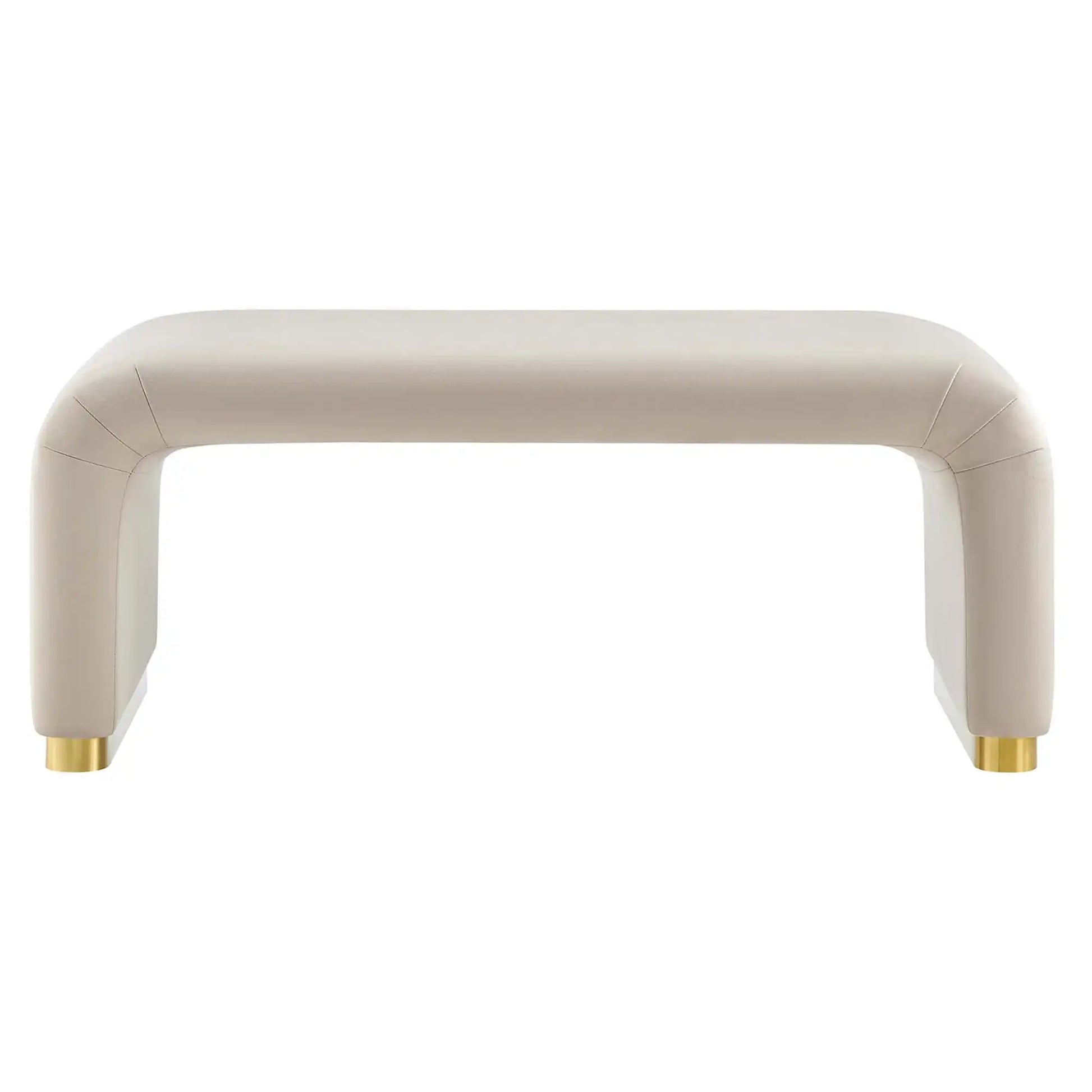 Koda Performance Velvet Waterfall Ottoman by Modway - Best Buy Furniture