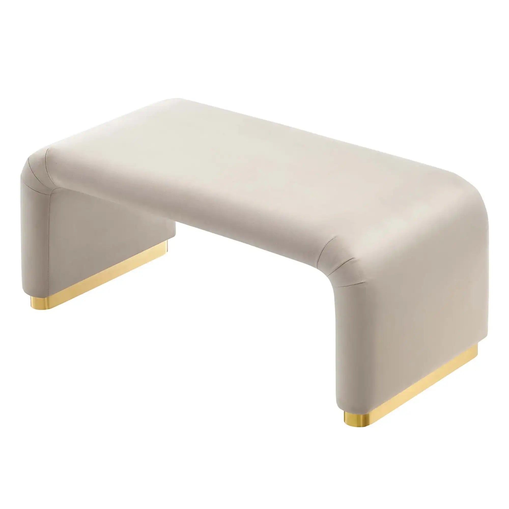 Koda Performance Velvet Waterfall Ottoman by Modway - Best Buy Furniture