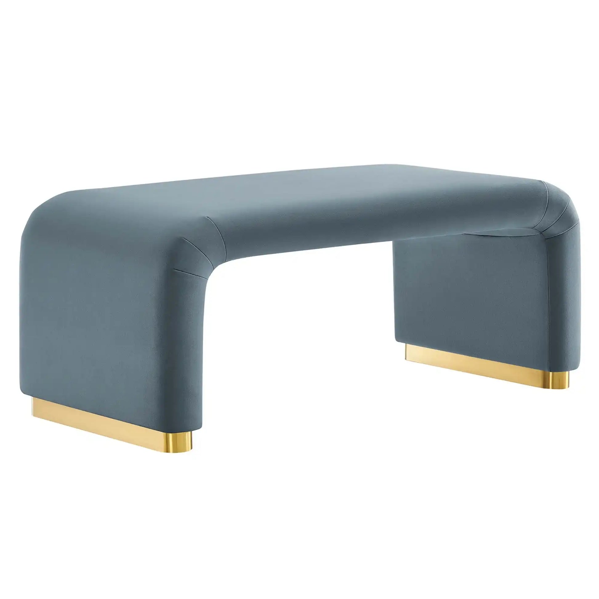 Koda Performance Velvet Waterfall Ottoman by Modway - Best Buy Furniture