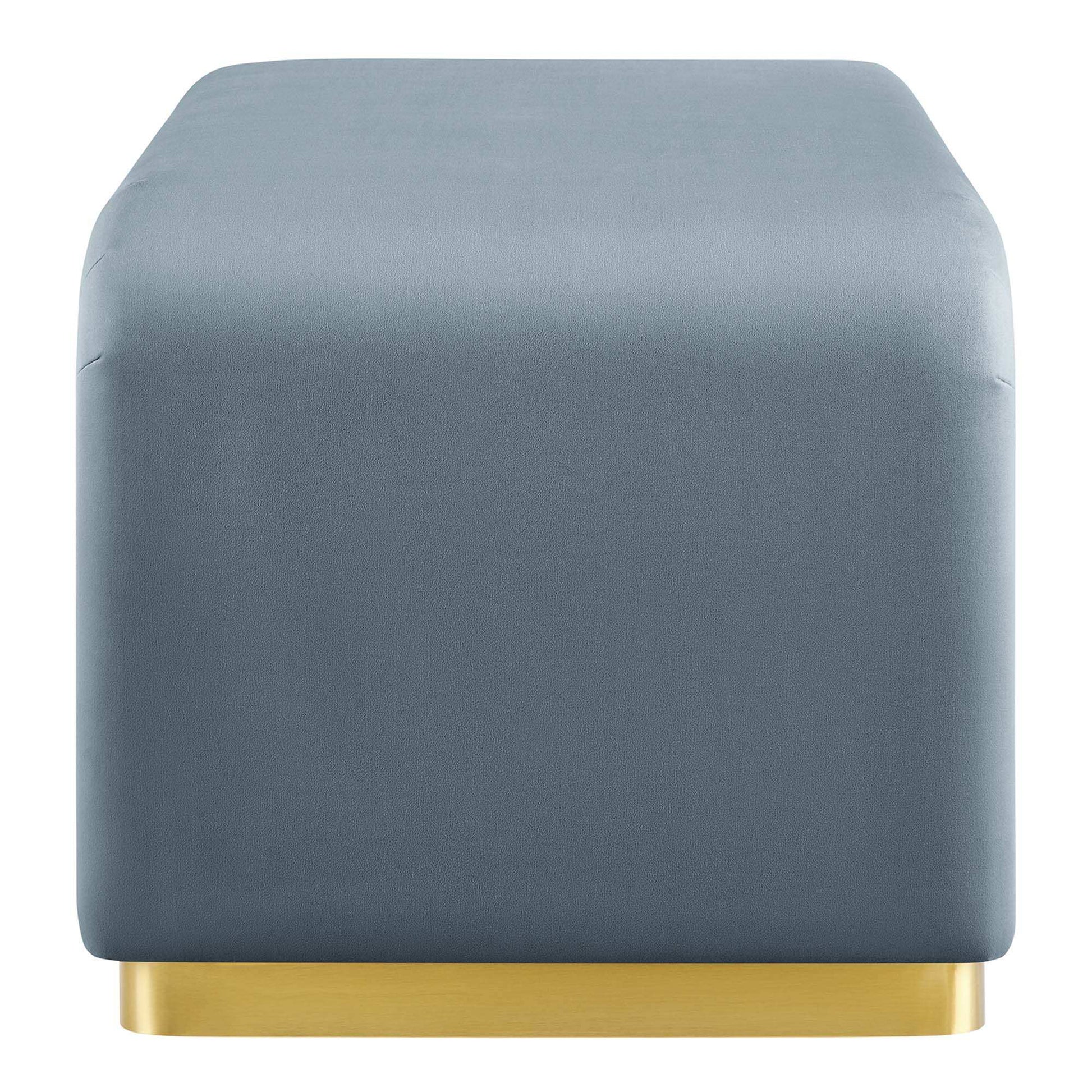 Koda Performance Velvet Waterfall Ottoman by Modway - Best Buy Furniture