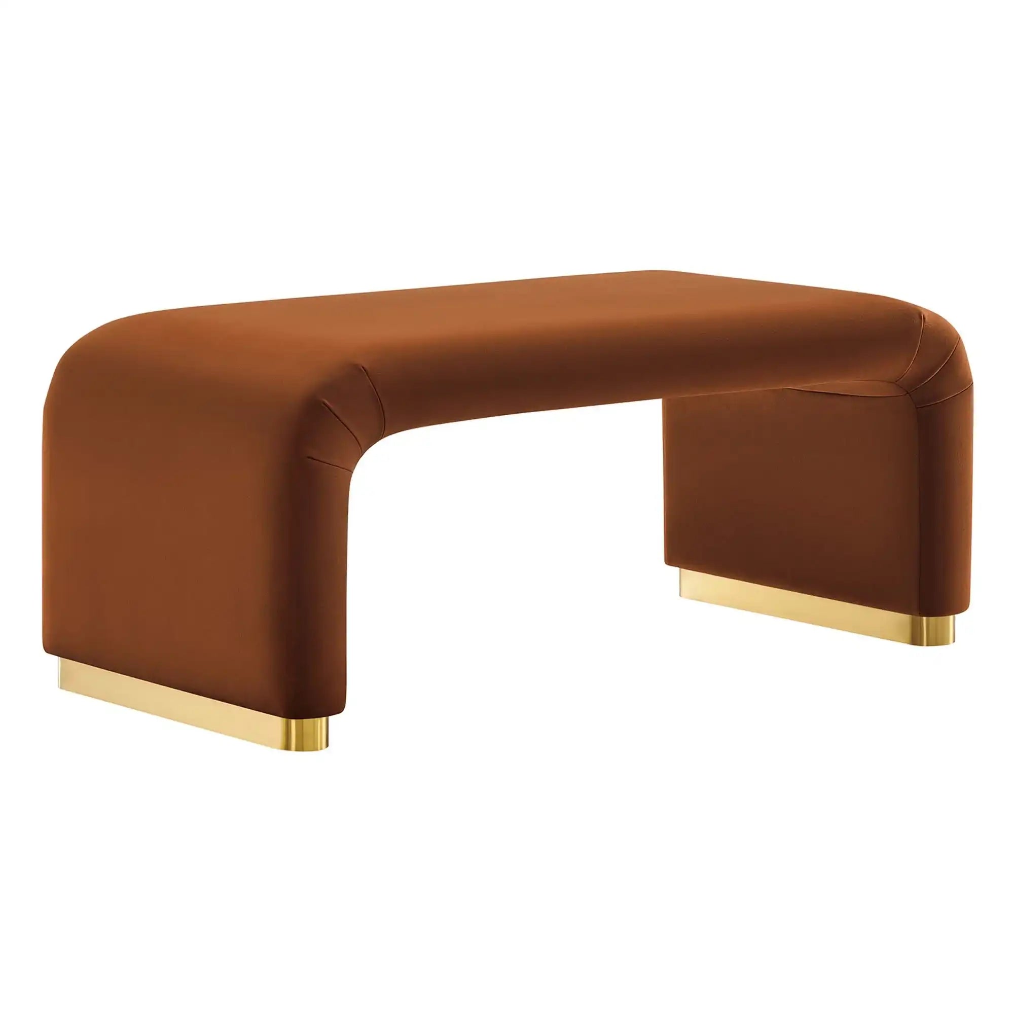 Koda Performance Velvet Waterfall Ottoman by Modway - Best Buy Furniture