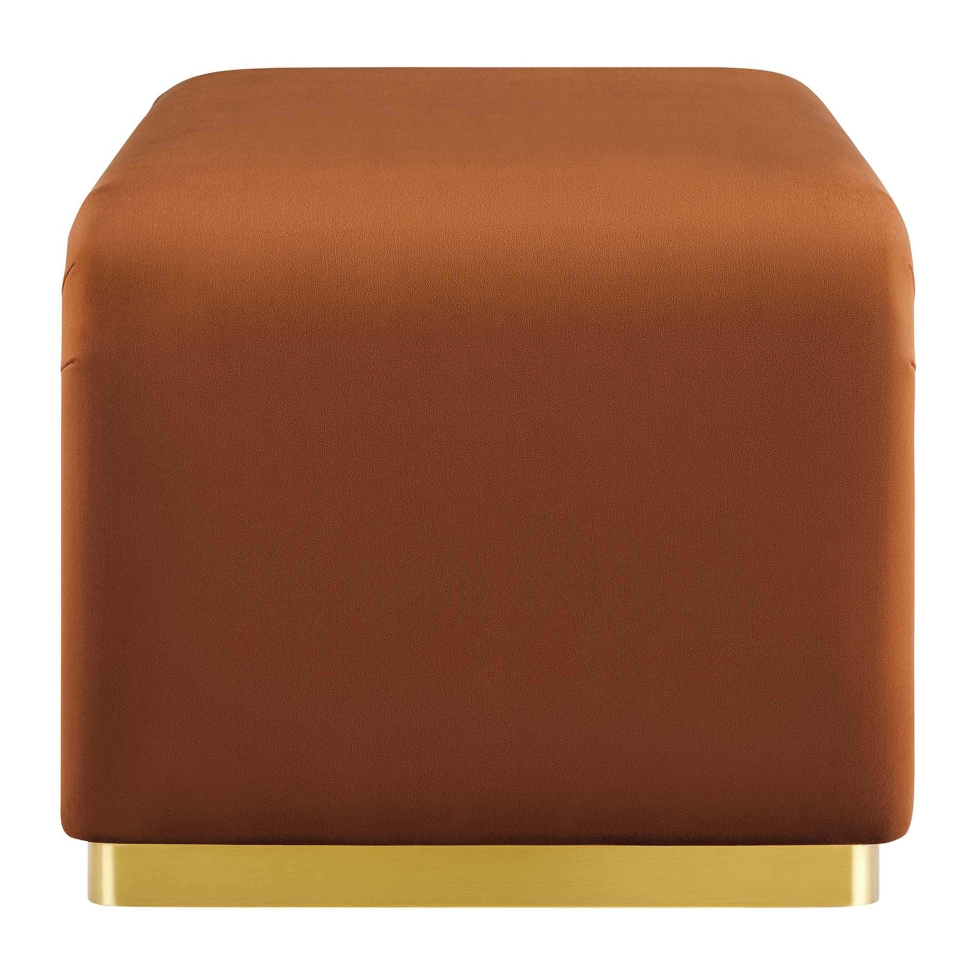 Koda Performance Velvet Waterfall Ottoman by Modway - Best Buy Furniture