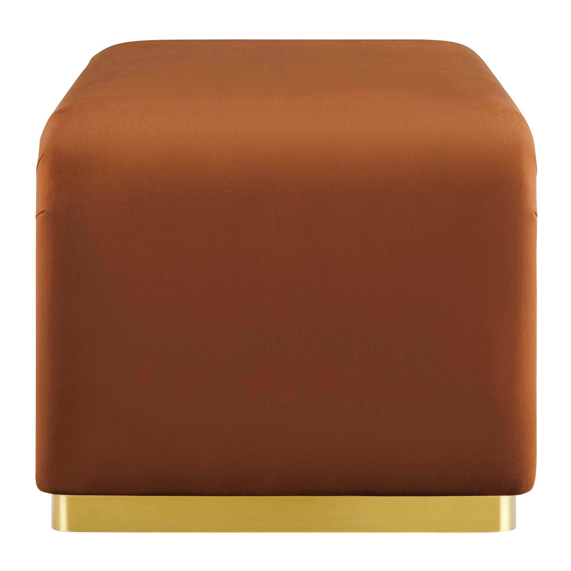 Koda Performance Velvet Waterfall Ottoman by Modway - Best Buy Furniture