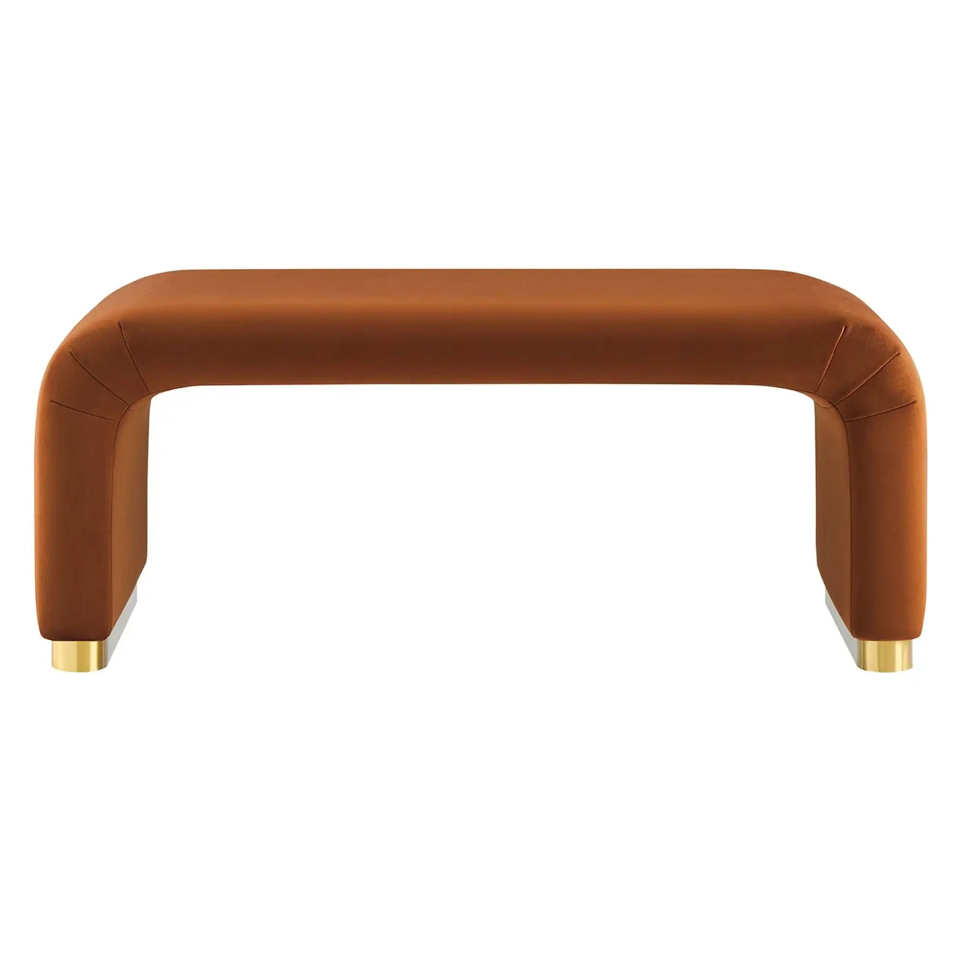 Koda Performance Velvet Waterfall Ottoman by Modway - Best Buy Furniture