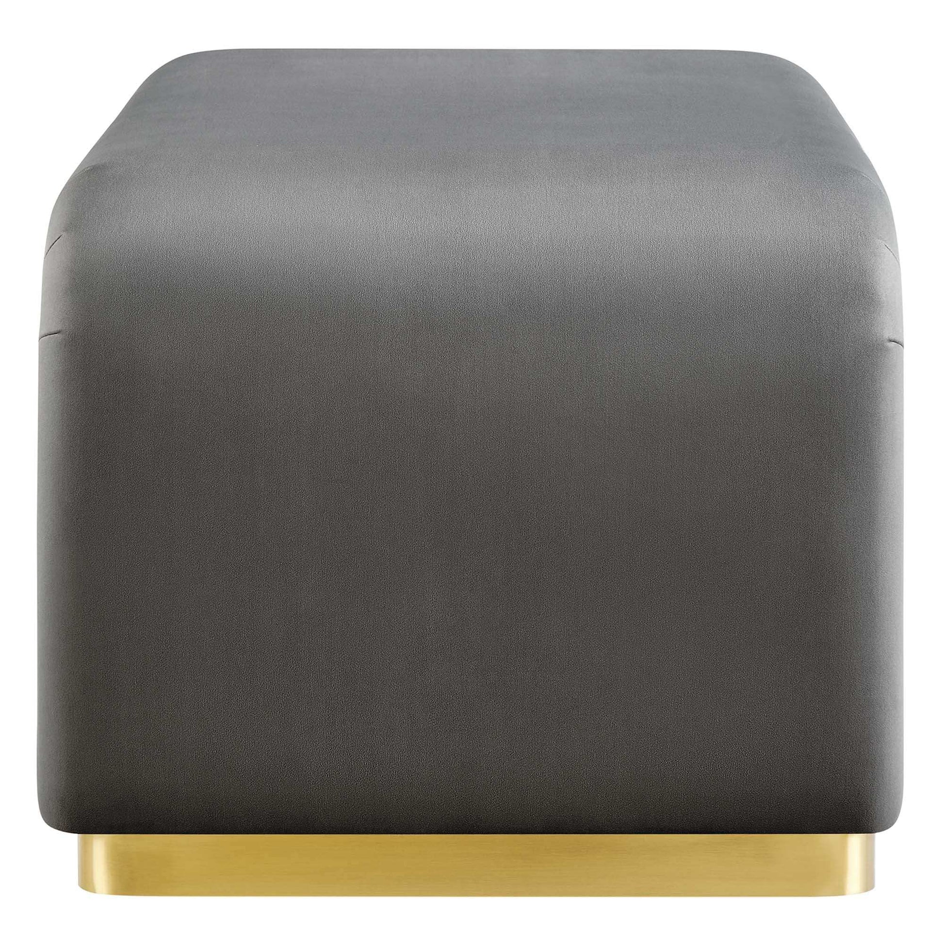 Koda Performance Velvet Waterfall Ottoman by Modway - Best Buy Furniture