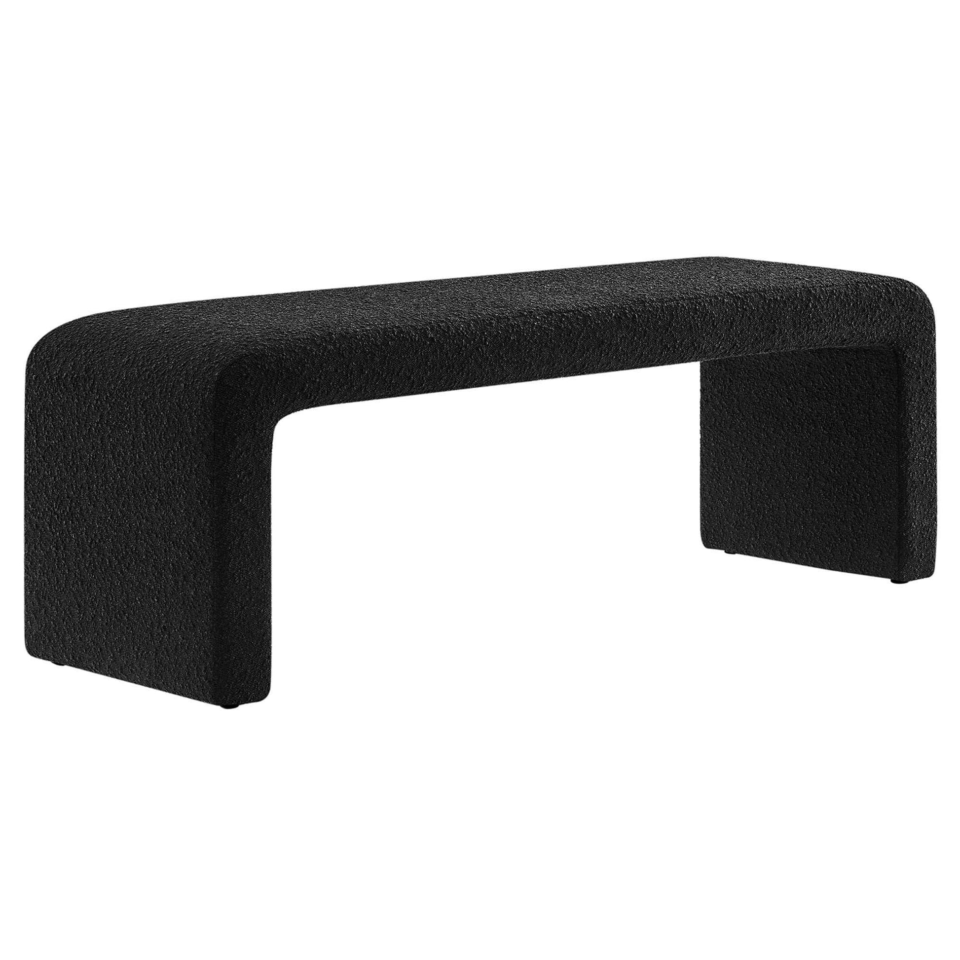 Simba Boucle Fabric Waterfall Long Bench by Modway - Best Buy Furniture