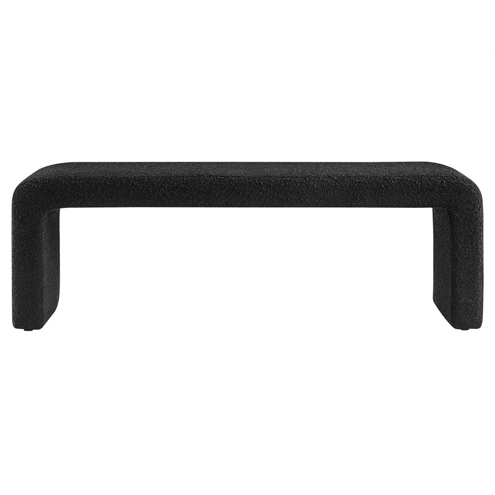Simba Boucle Fabric Waterfall Long Bench by Modway - Best Buy Furniture