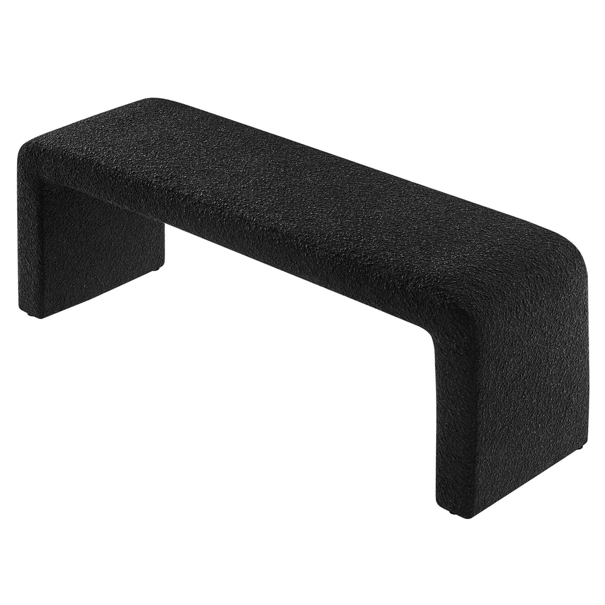 Simba Boucle Fabric Waterfall Long Bench by Modway - Best Buy Furniture