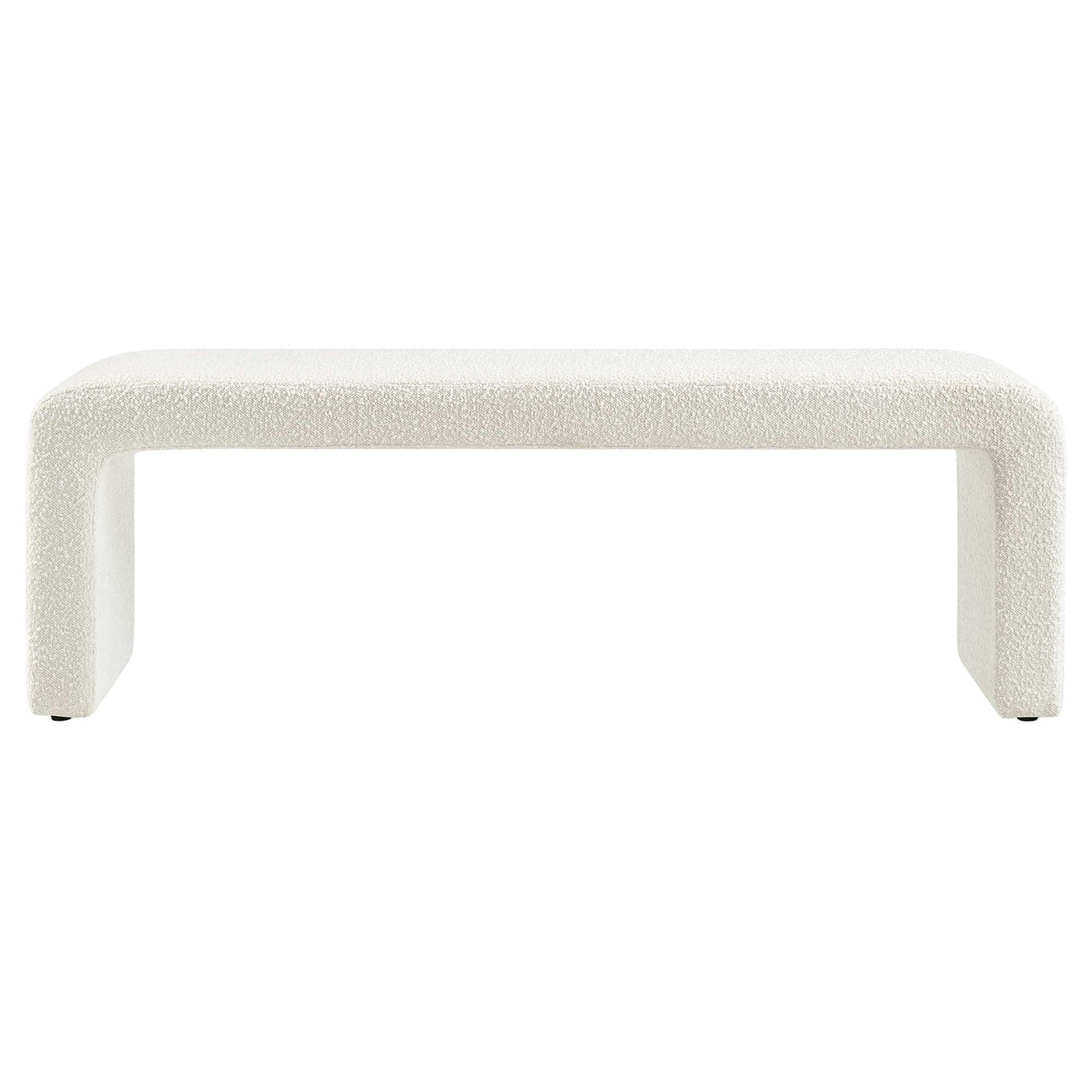 Simba Boucle Fabric Waterfall Long Bench by Modway - Best Buy Furniture